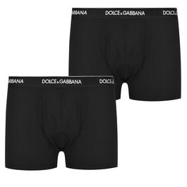 Dolce and Gabbana Two Pack Stretch Cotton Boxers