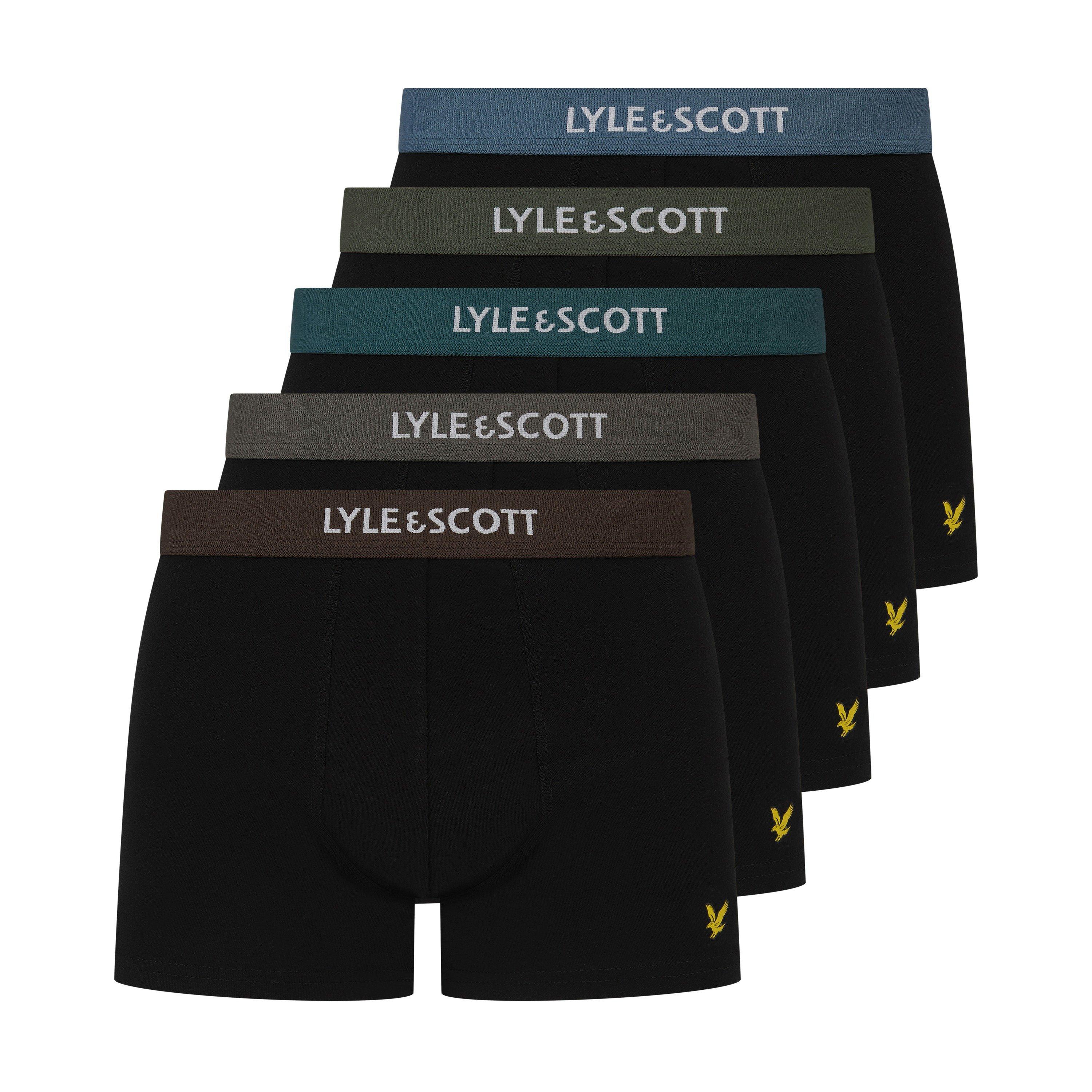 Black Multi W - Lyle and Scott - Lyle 5 Pack Trunks Sn99 - 1