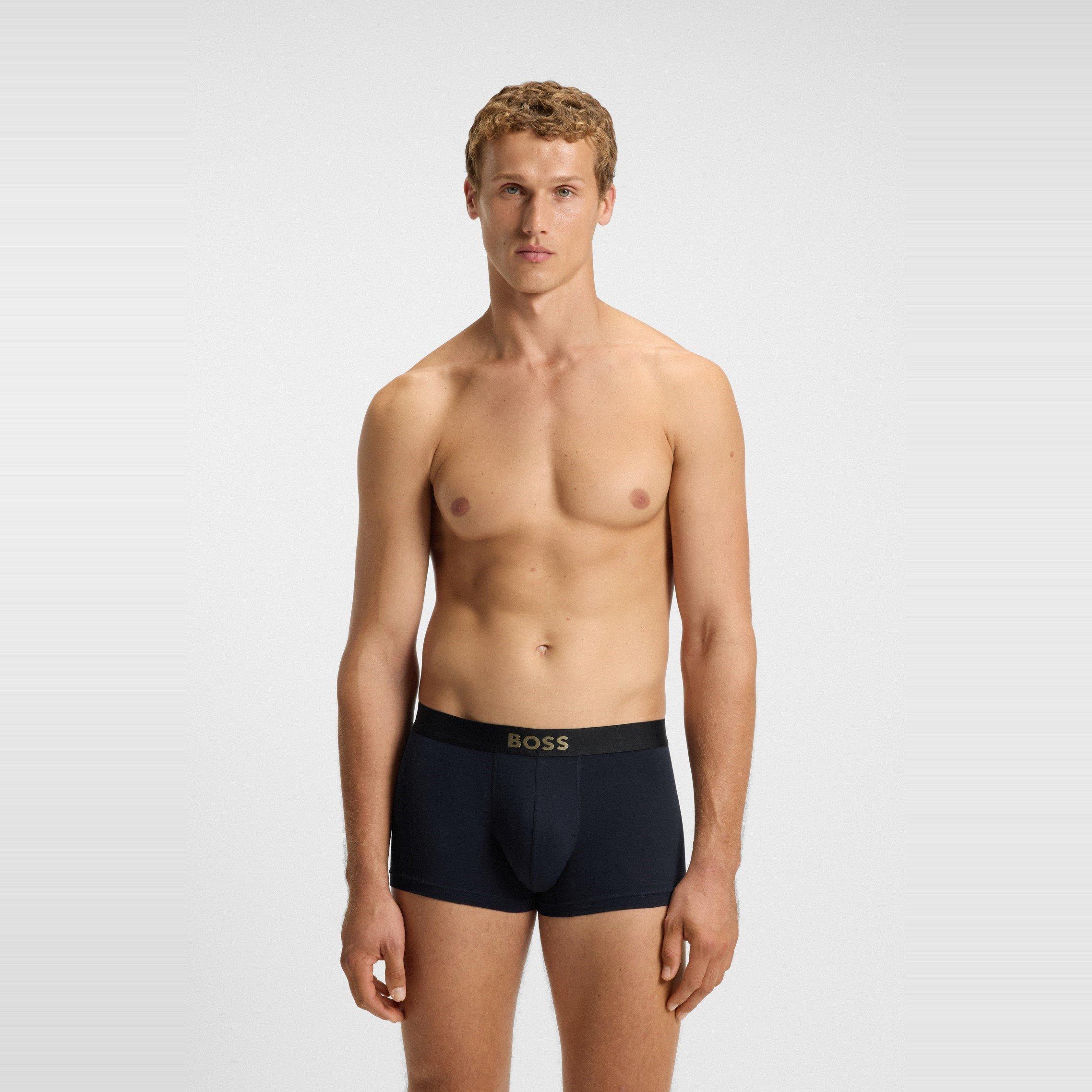 Boss Bodywear | Mens BOSS Bodywear 3 Pack Trunks Boxers - Gold Logo ...