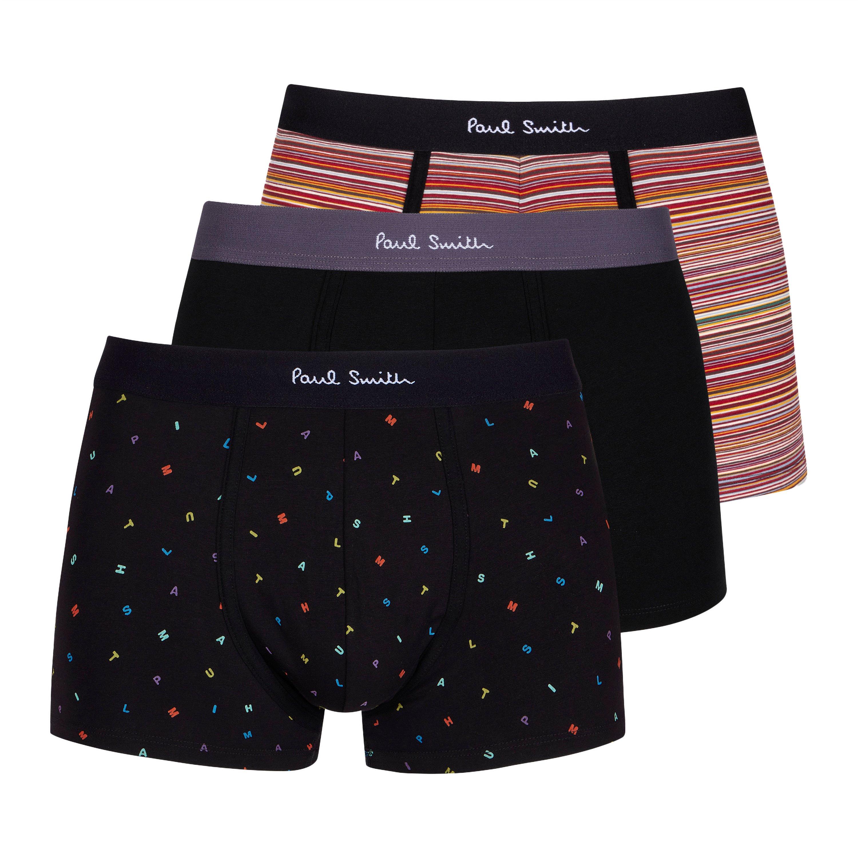 Paul Smith 3-Pack Stamp AOP Boxer Briefs - Multicolour 1A - Medium