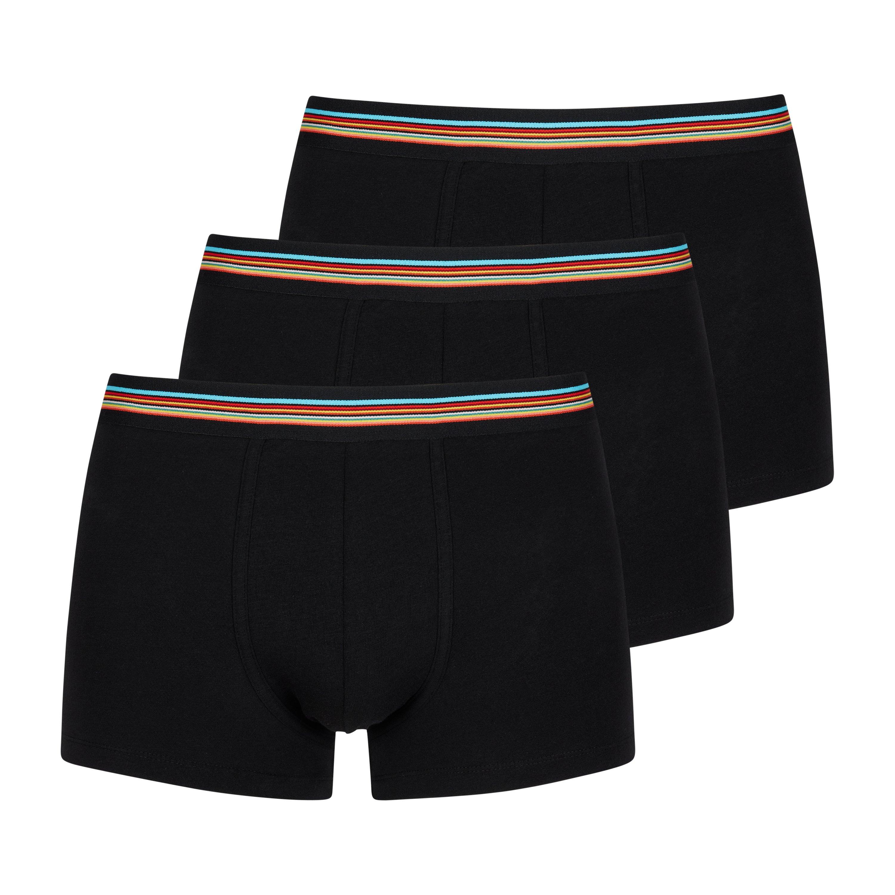 Paul Smith 3-Pack Signature Stripe Waistband Boxer Briefs - Black 79 - Small