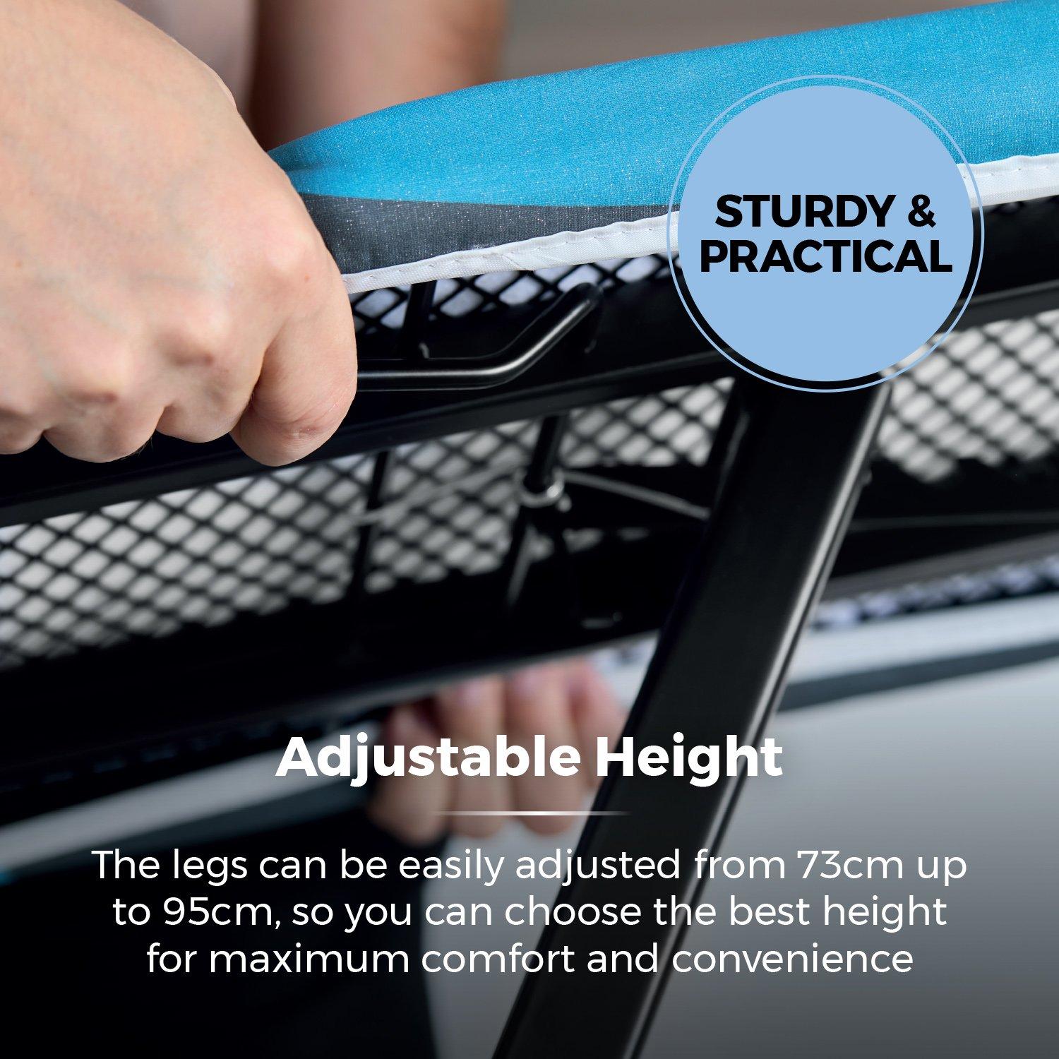 Black - Tower - T873014BLK Eclipse Plus Large Ironing Board - 4