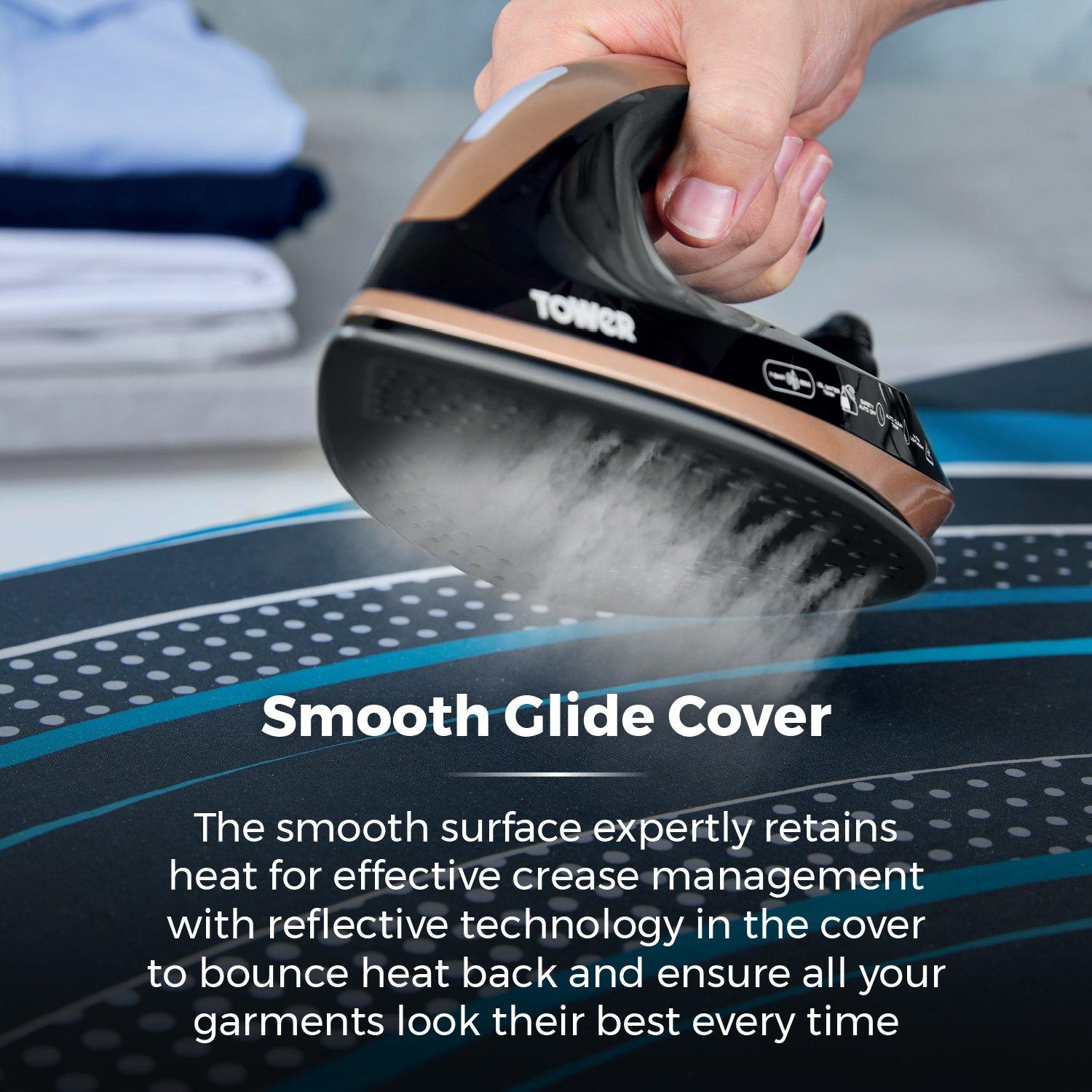 Black - Tower - T873014BLK Eclipse Plus Large Ironing Board - 5