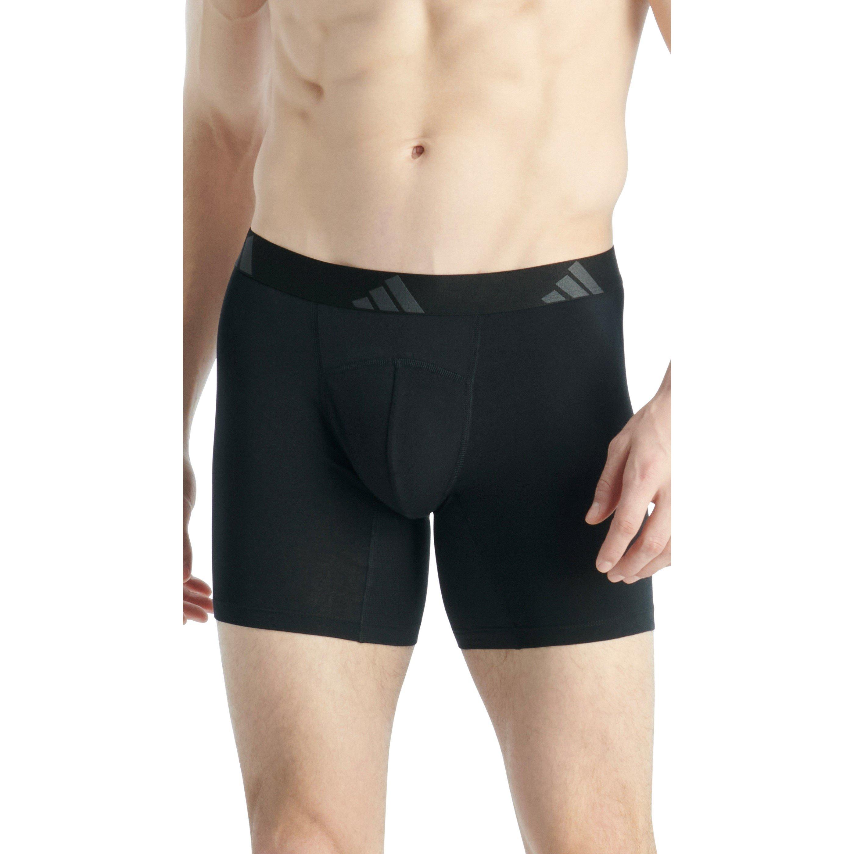 Crna - adidas - Adidas Sport Active Flex Cotton Ergonomic Boxer Brief (2PK) - 5