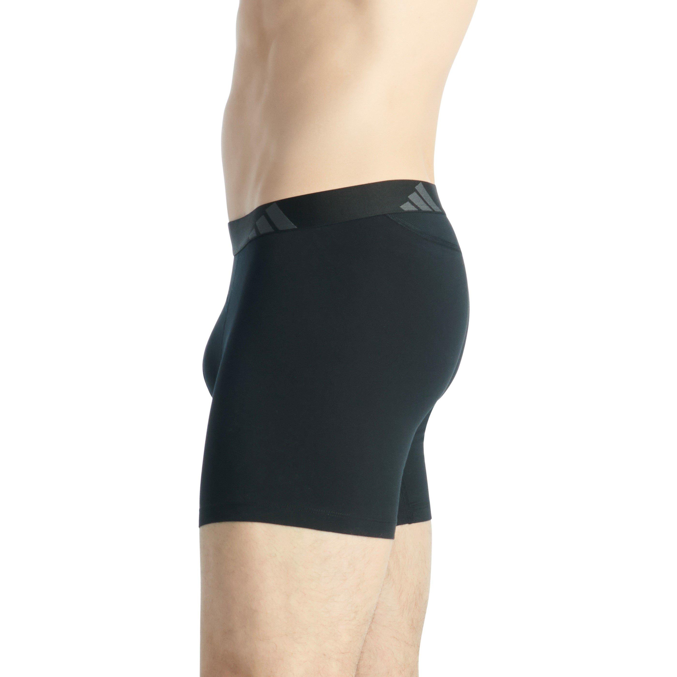 Crna - adidas - Adidas Sport Active Flex Cotton Ergonomic Boxer Brief (2PK) - 6