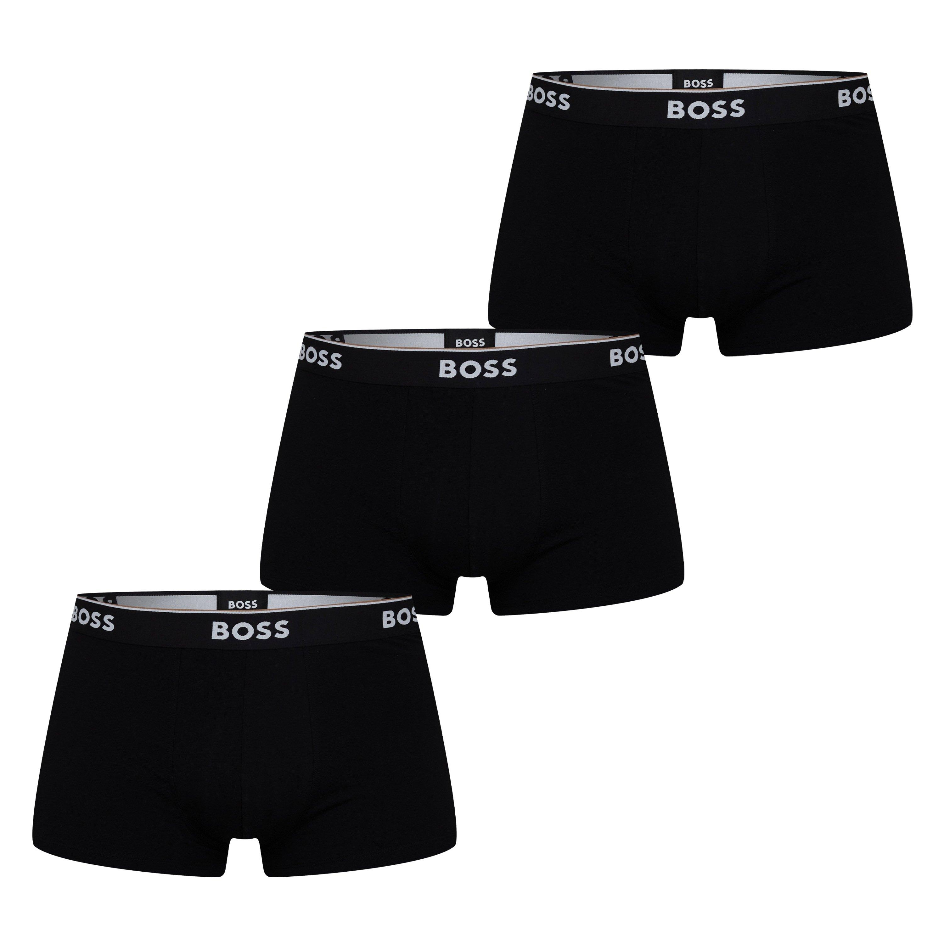 Black 001 - Boss - Mens BOSS Bodywear 3-Pack Boxer Shorts with Logo Detail - 6