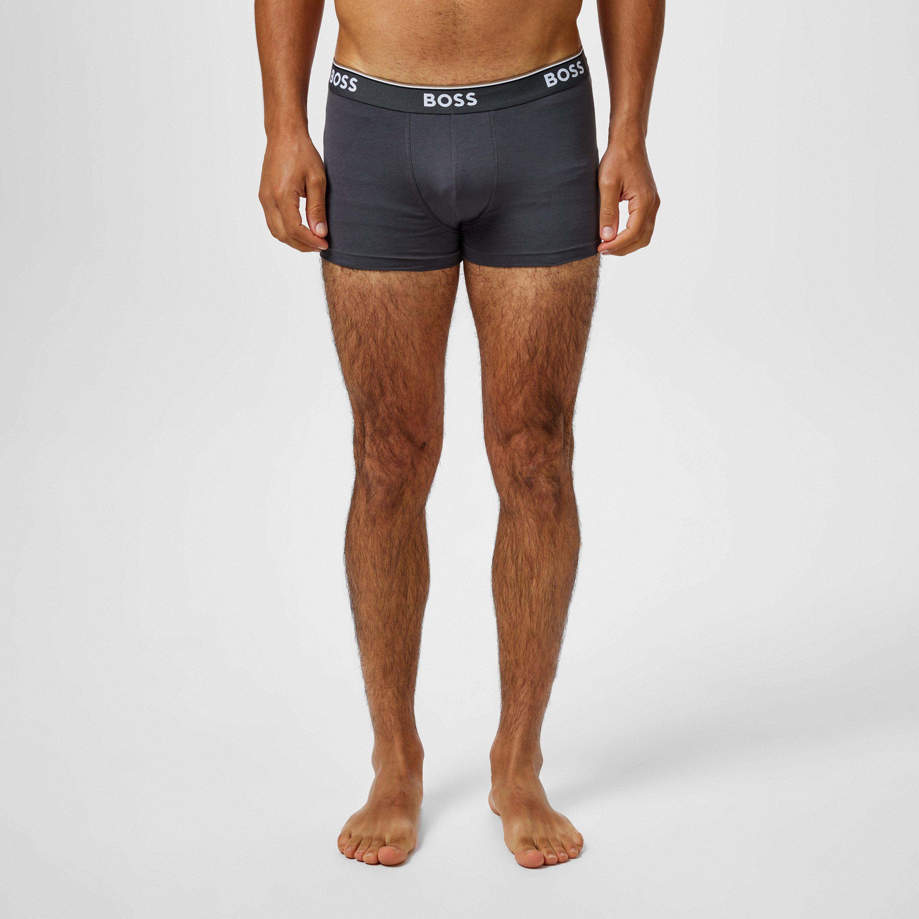 Blk/Nvy/Blu 487 - Boss - Mens BOSS Bodywear 3-Pack Boxer Shorts with Logo Detail - 2