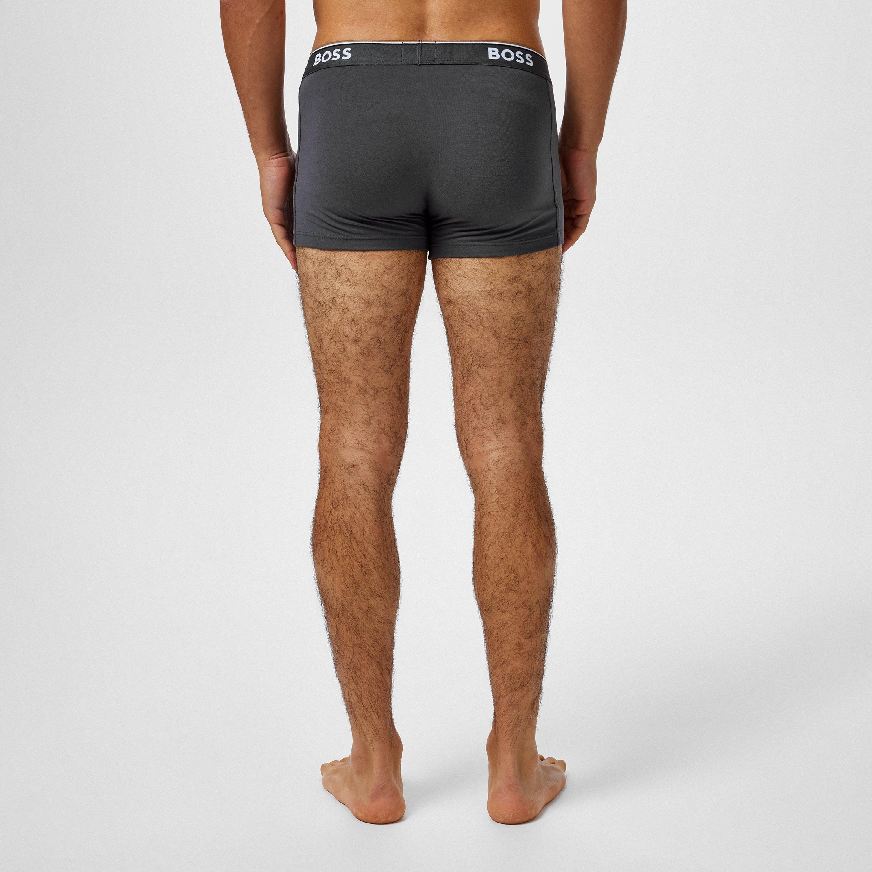 Blk/Nvy/Blu 487 - Boss - Mens BOSS Bodywear 3-Pack Boxer Shorts with Logo Detail - 3