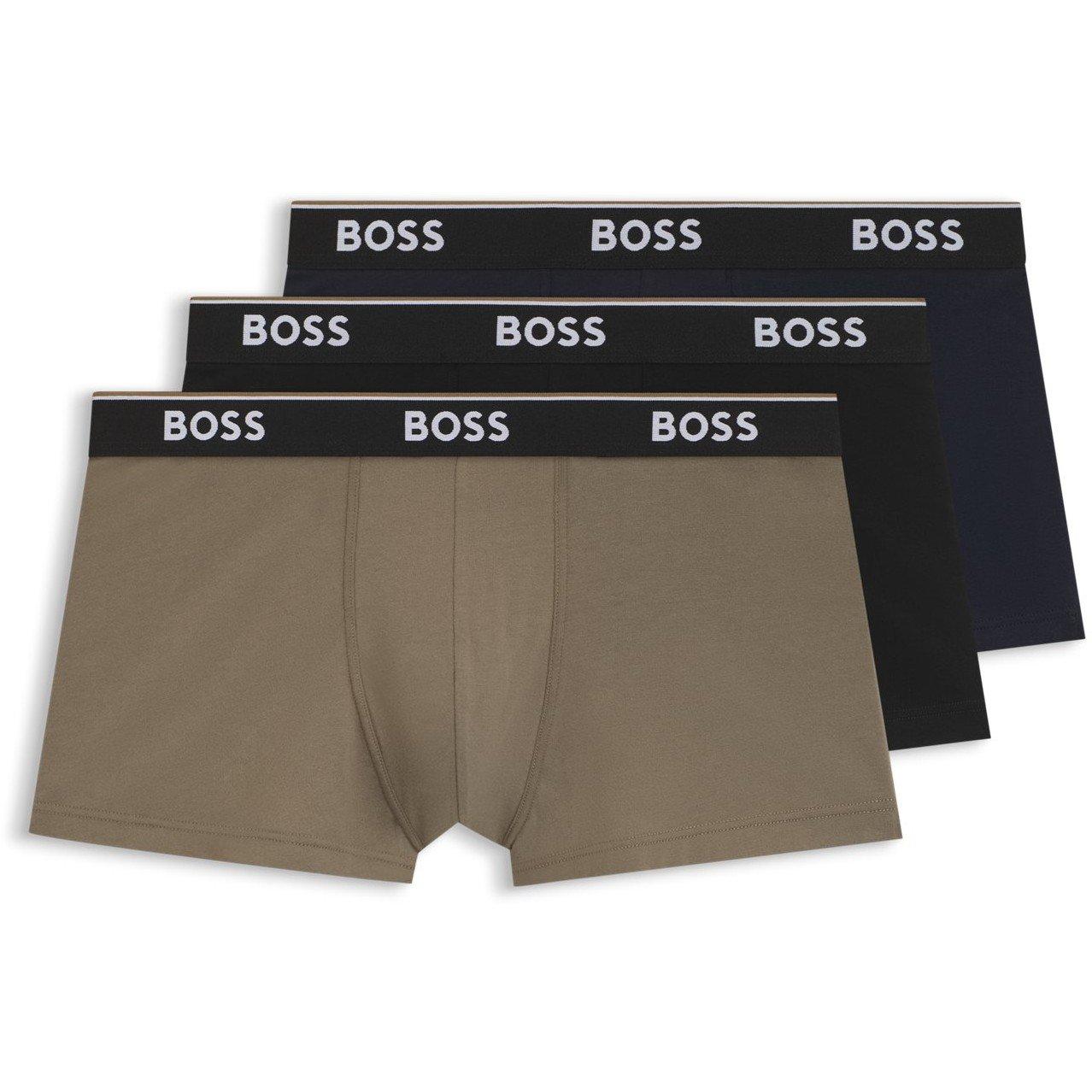 Boss Mens BOSS Bodywear 3-Pack Boxer Shorts with Logo Detail