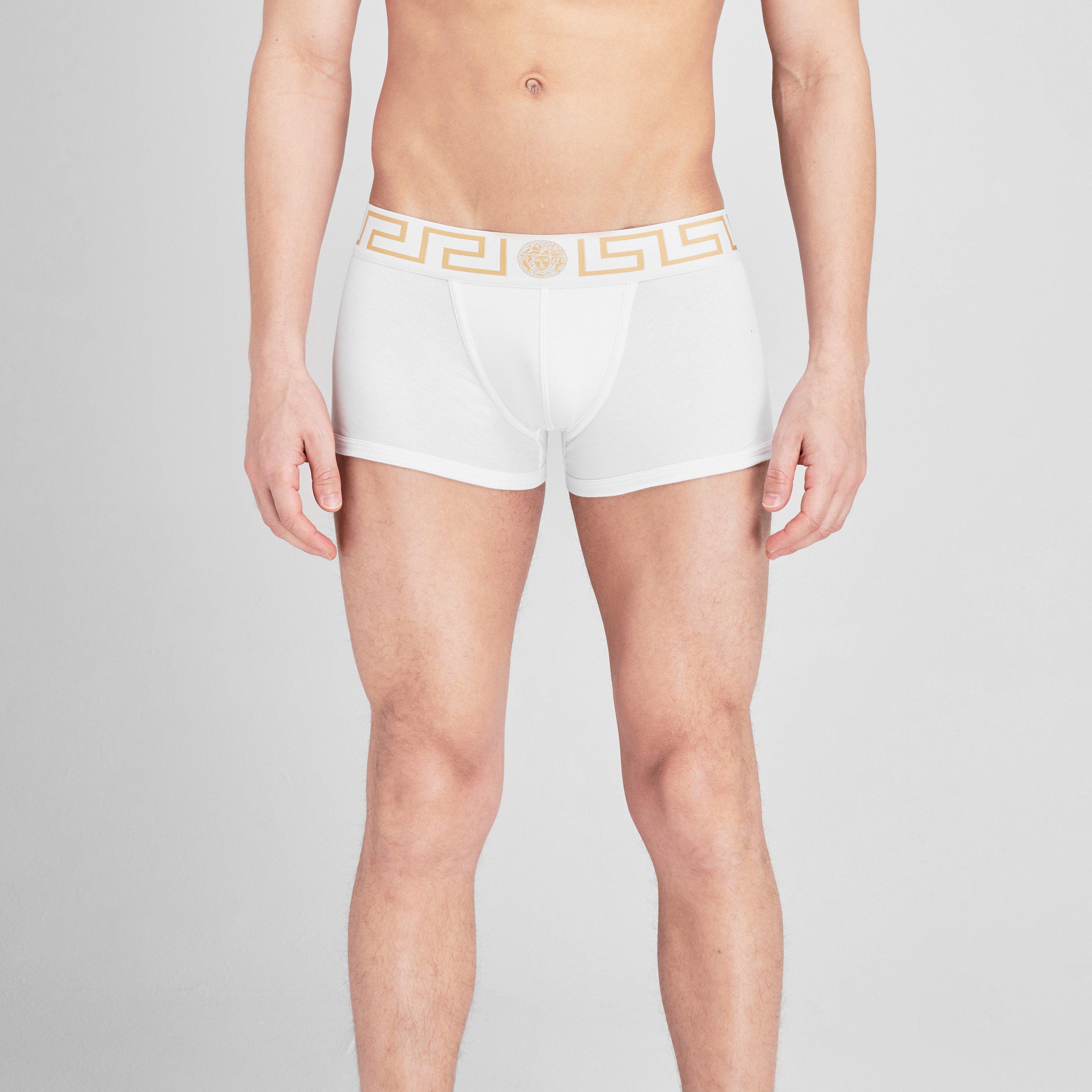 White/Gold A81H - Versace Icon - Iconic Low Trunks - 2