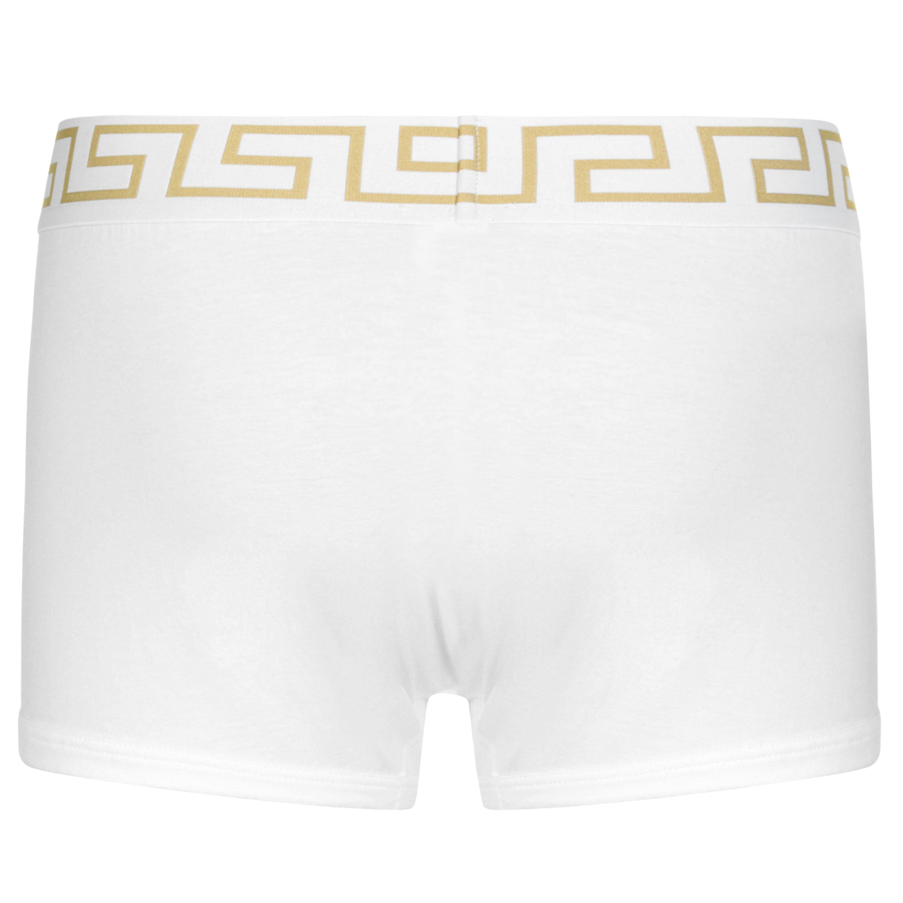 White/Gold A81H - Versace Icon - Iconic Low Trunks - 4