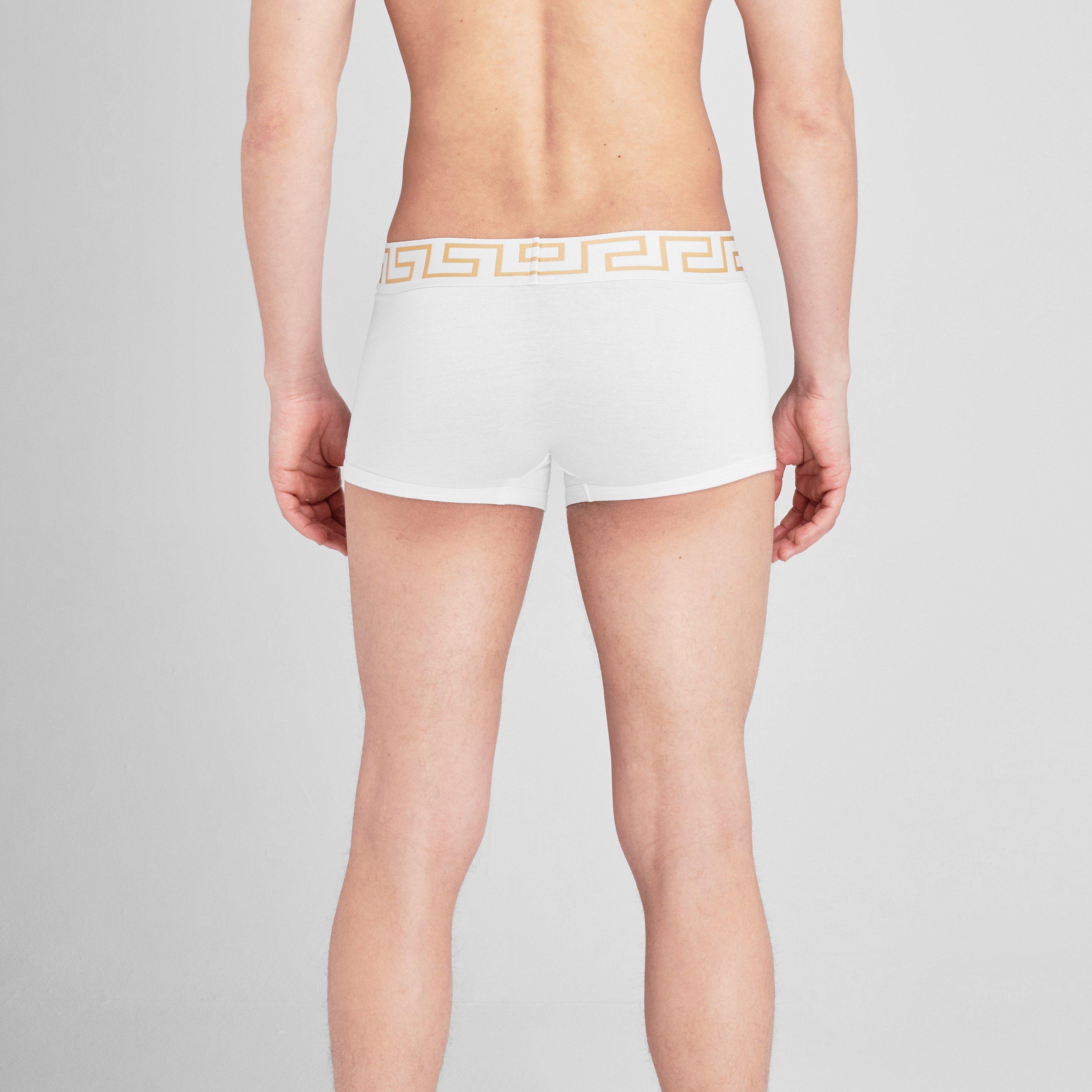 VERSACE LOW RISE TRUNK ホワイト 4サイズ Versace Tag Nappa Mini Bag White | VERSACE US