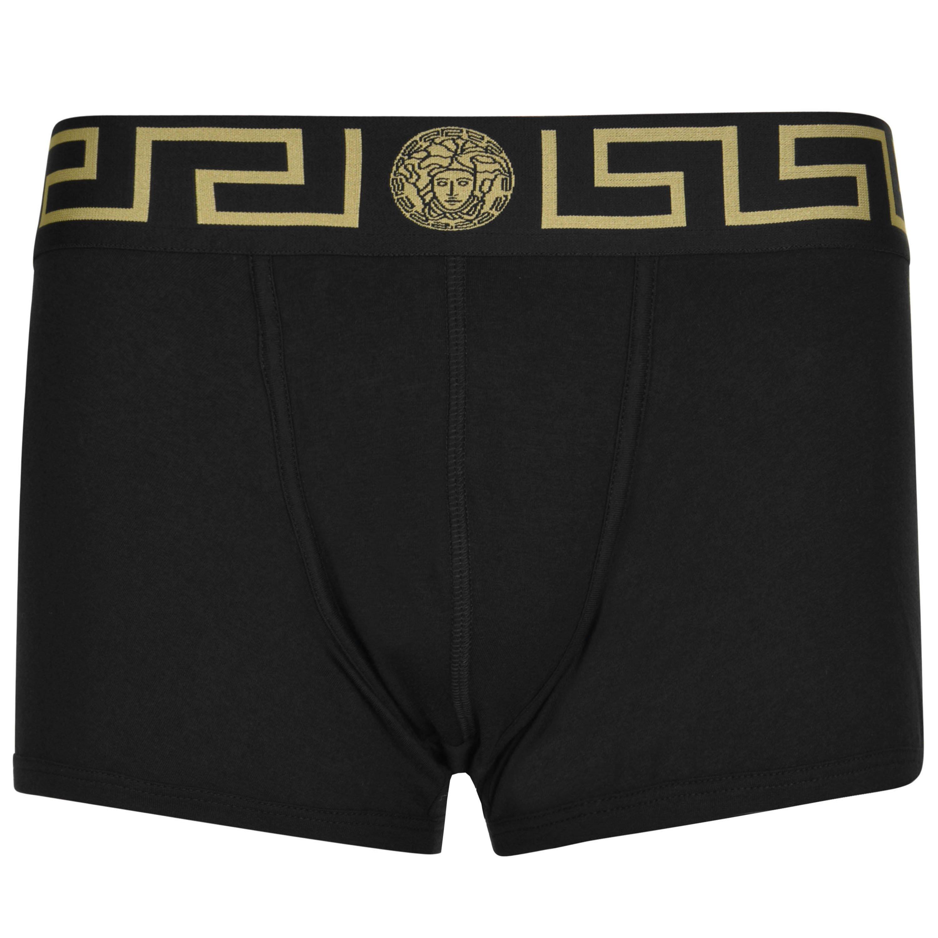 Black/Gold A80G - Versace Icon - Iconic Low Trunks - 1