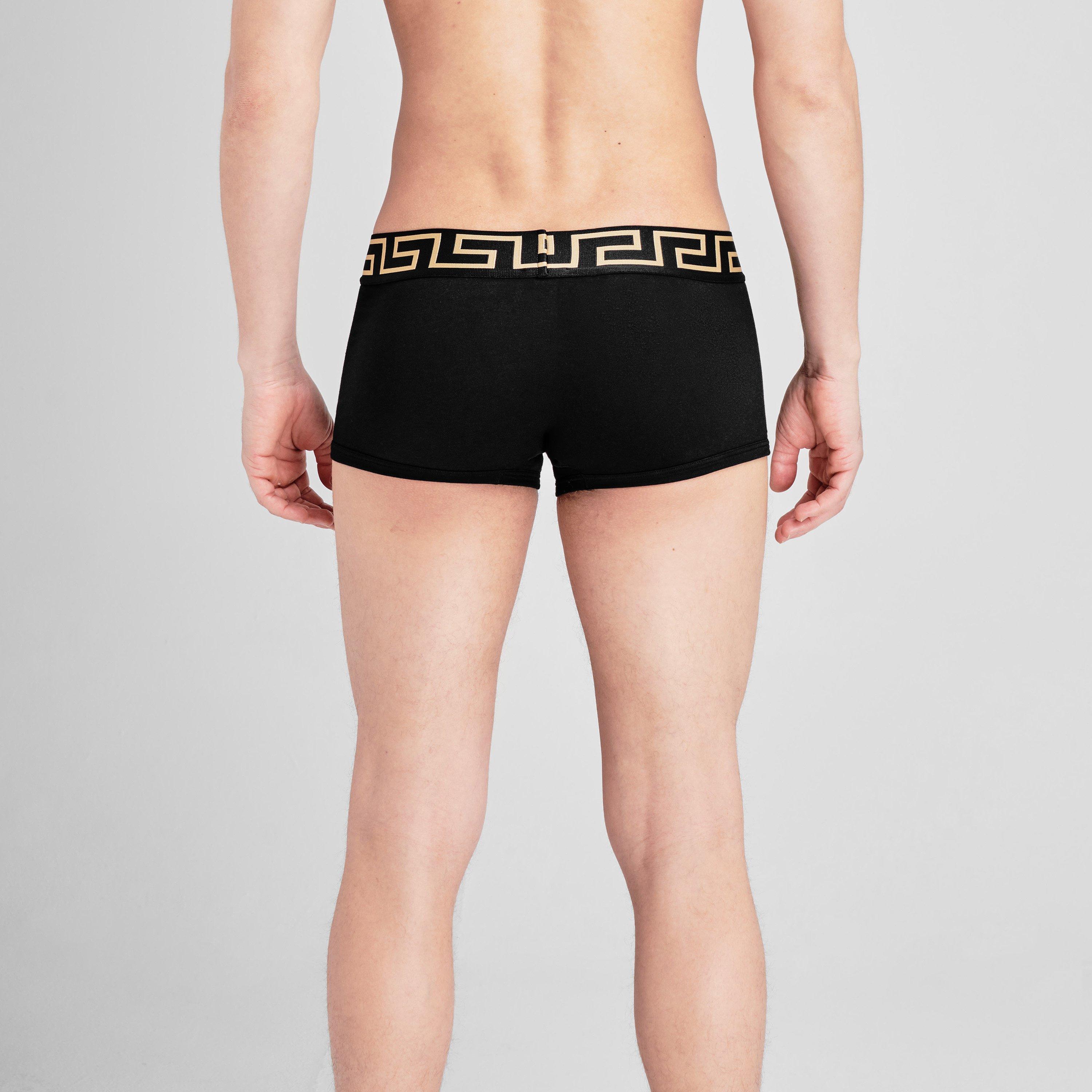 Black/Gold A80G - Versace Icon - Iconic Low Trunks - 3