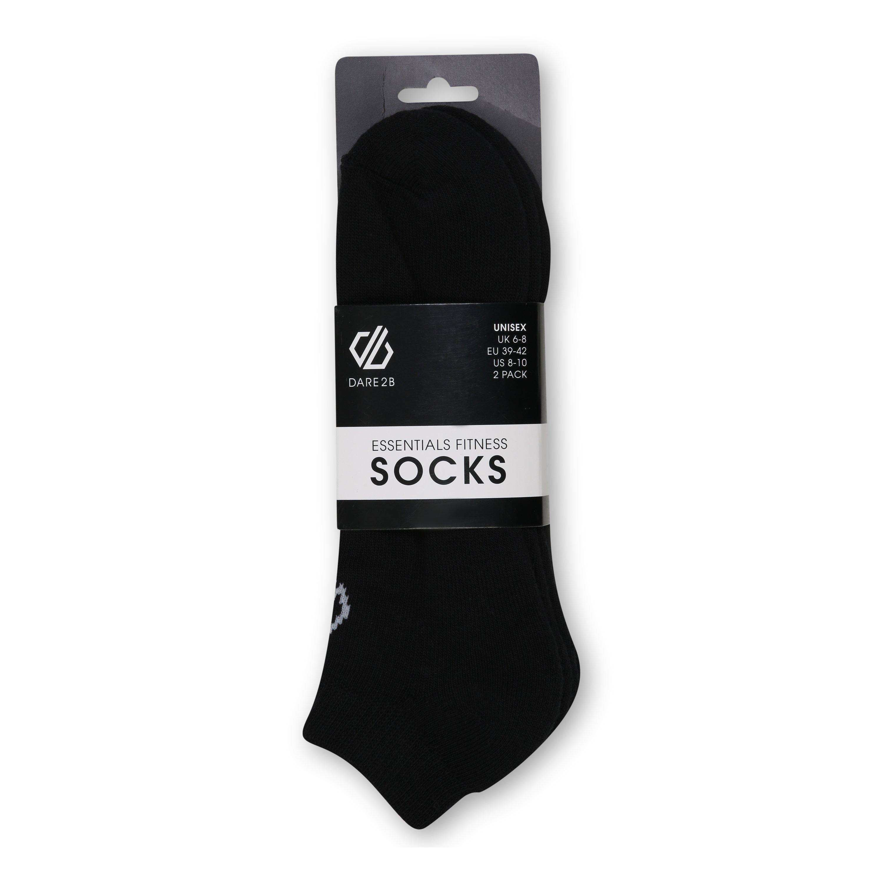 Black - Dare 2b - fitness no show socks 2 pack - 3