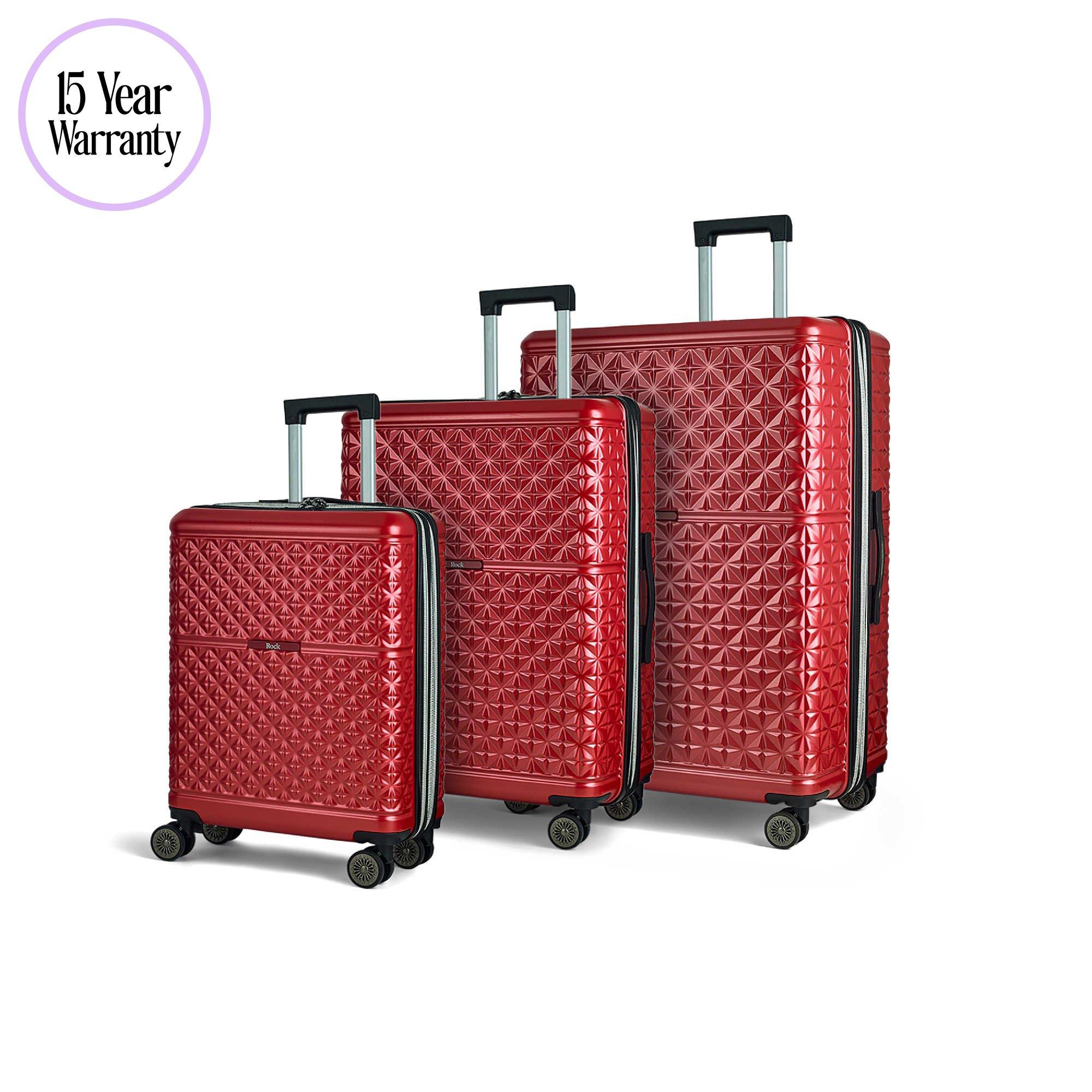 Red - Rock - Rock Maya Suitcase Red - 1