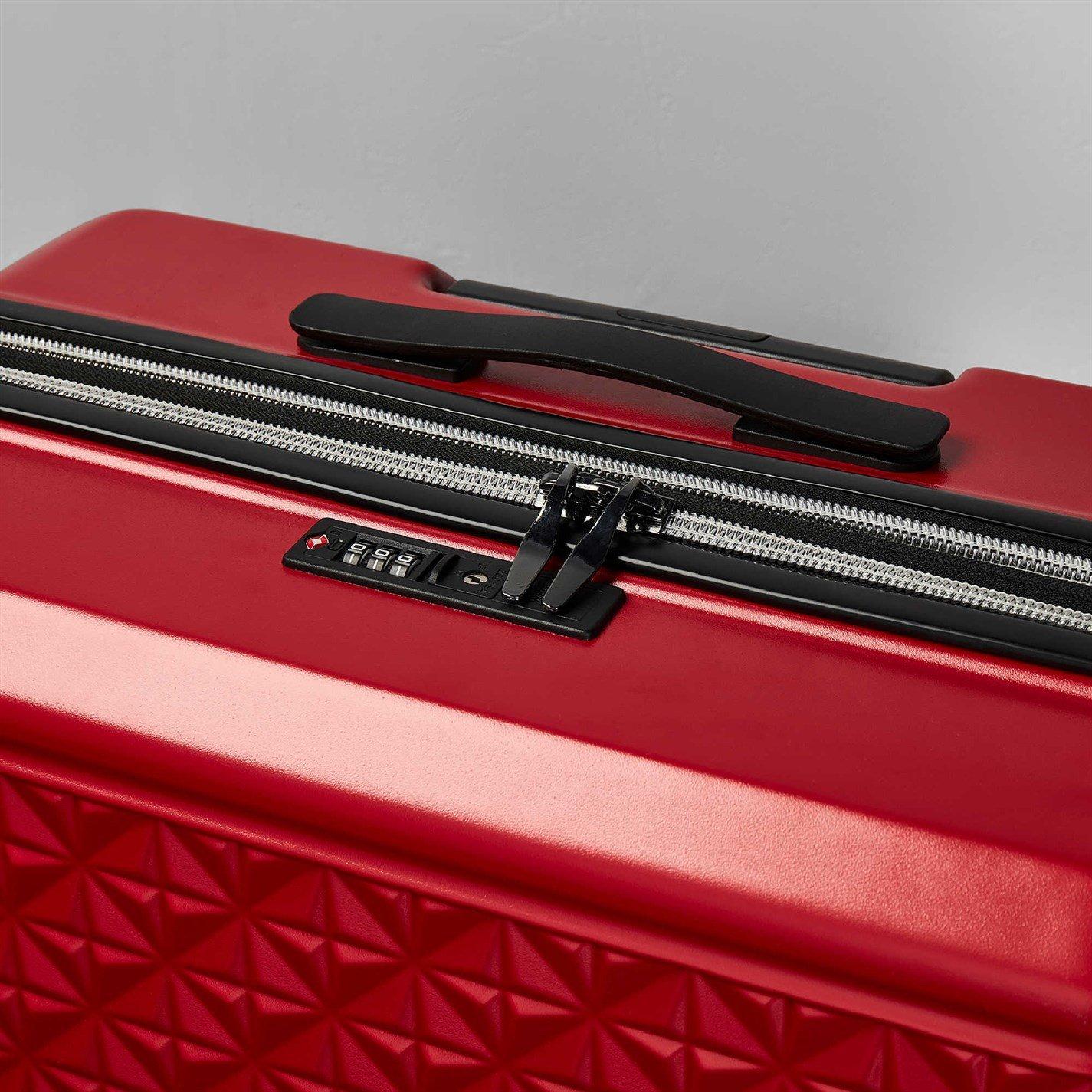 Red - Rock - Rock Maya Suitcase Red - 6