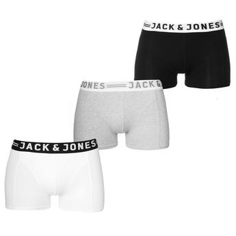Jack and Jones Jack Sense 3 Pack Trunks Mens
