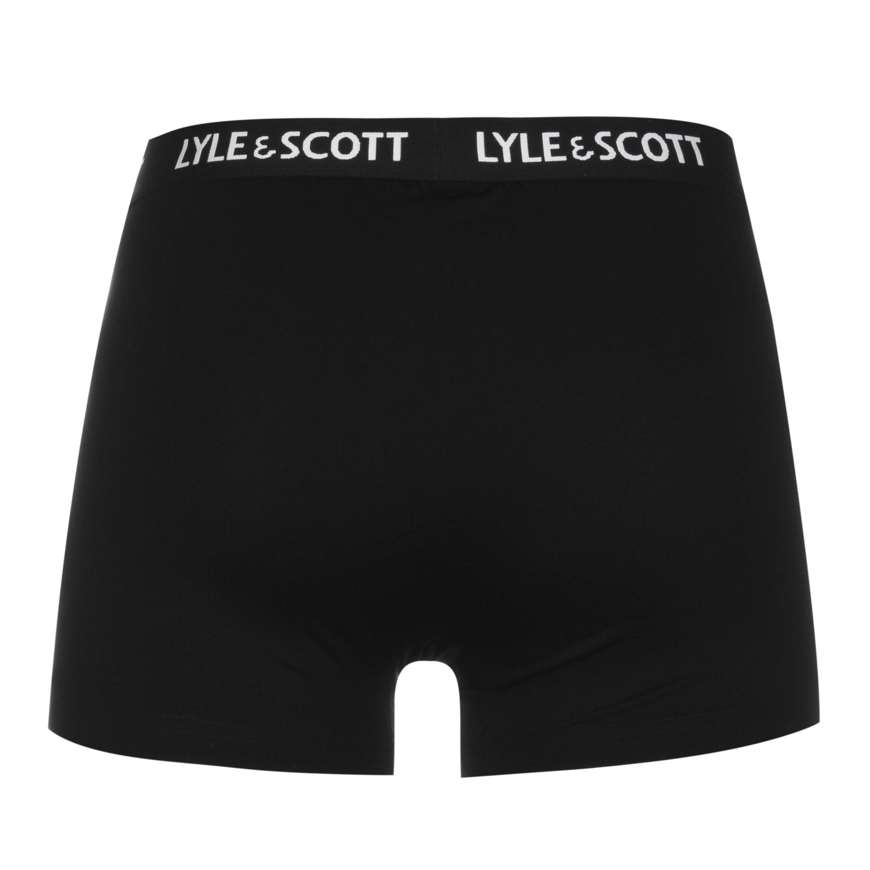 Blk/Wht/Gry 004 - Lyle and Scott - Barclay 3 Pack Boxer Shorts - 8
