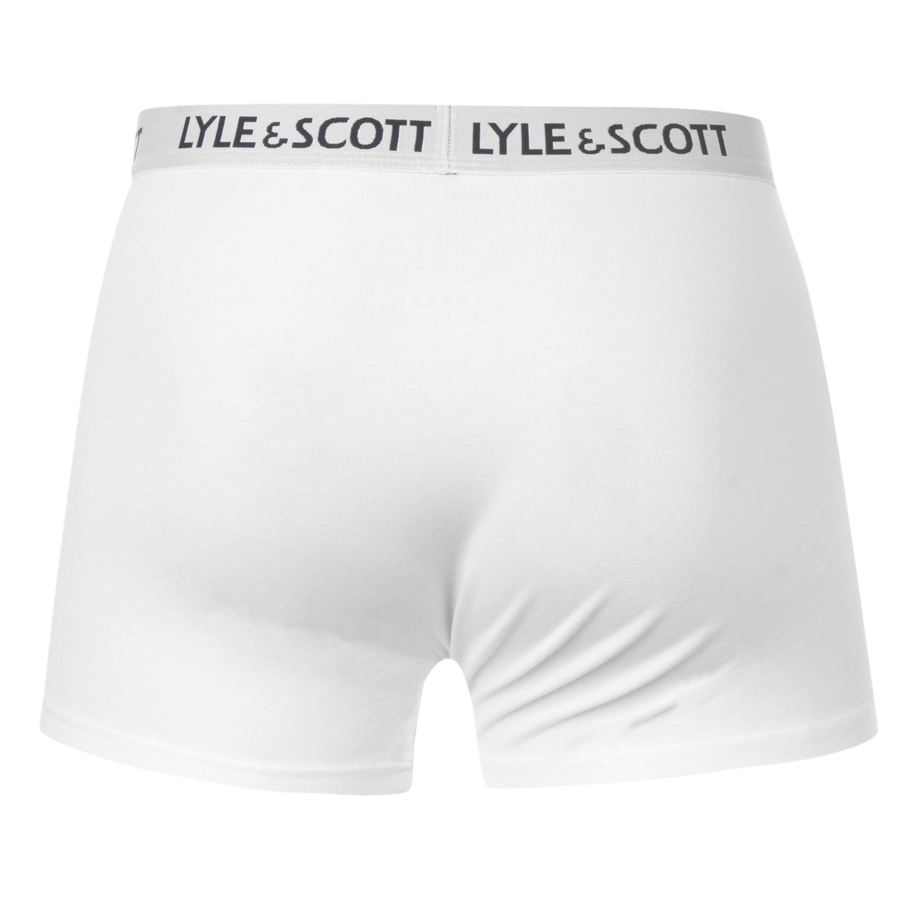 Blk/Wht/Gry 004 - Lyle and Scott - Barclay 3 Pack Boxer Shorts - 3