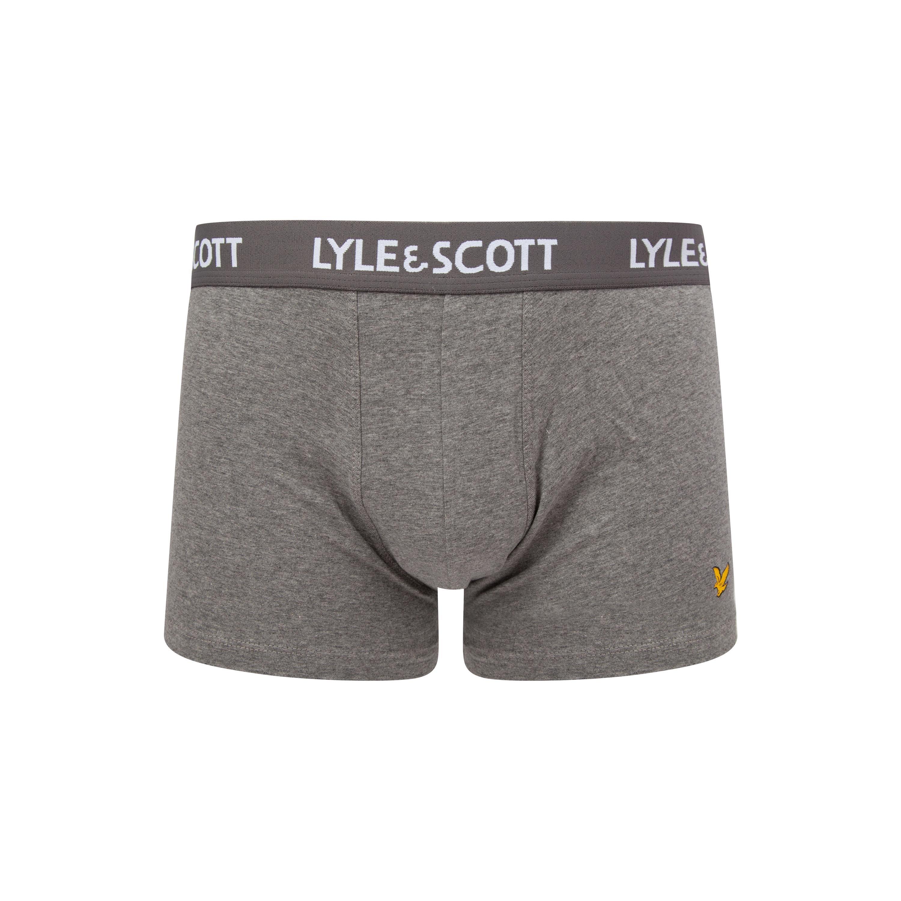 Blk/Wht/Gry 004 - Lyle and Scott - Barclay 3 Pack Boxer Shorts - 5