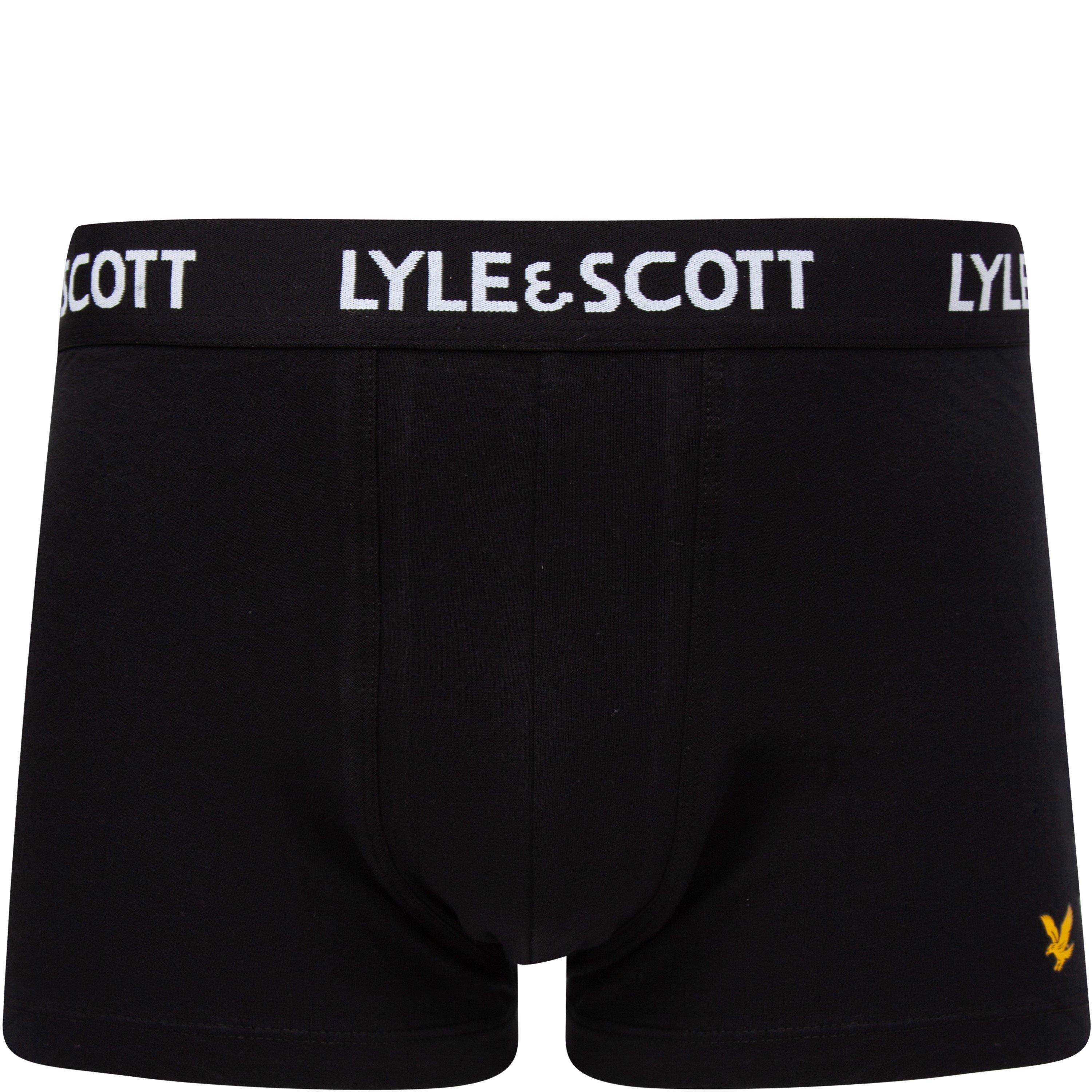 Blk/Wht/Gry 004 - Lyle and Scott - Barclay 3 Pack Boxer Shorts - 6