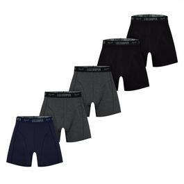 Lee Cooper Essential Mens Boxer Trunk 5 Pack