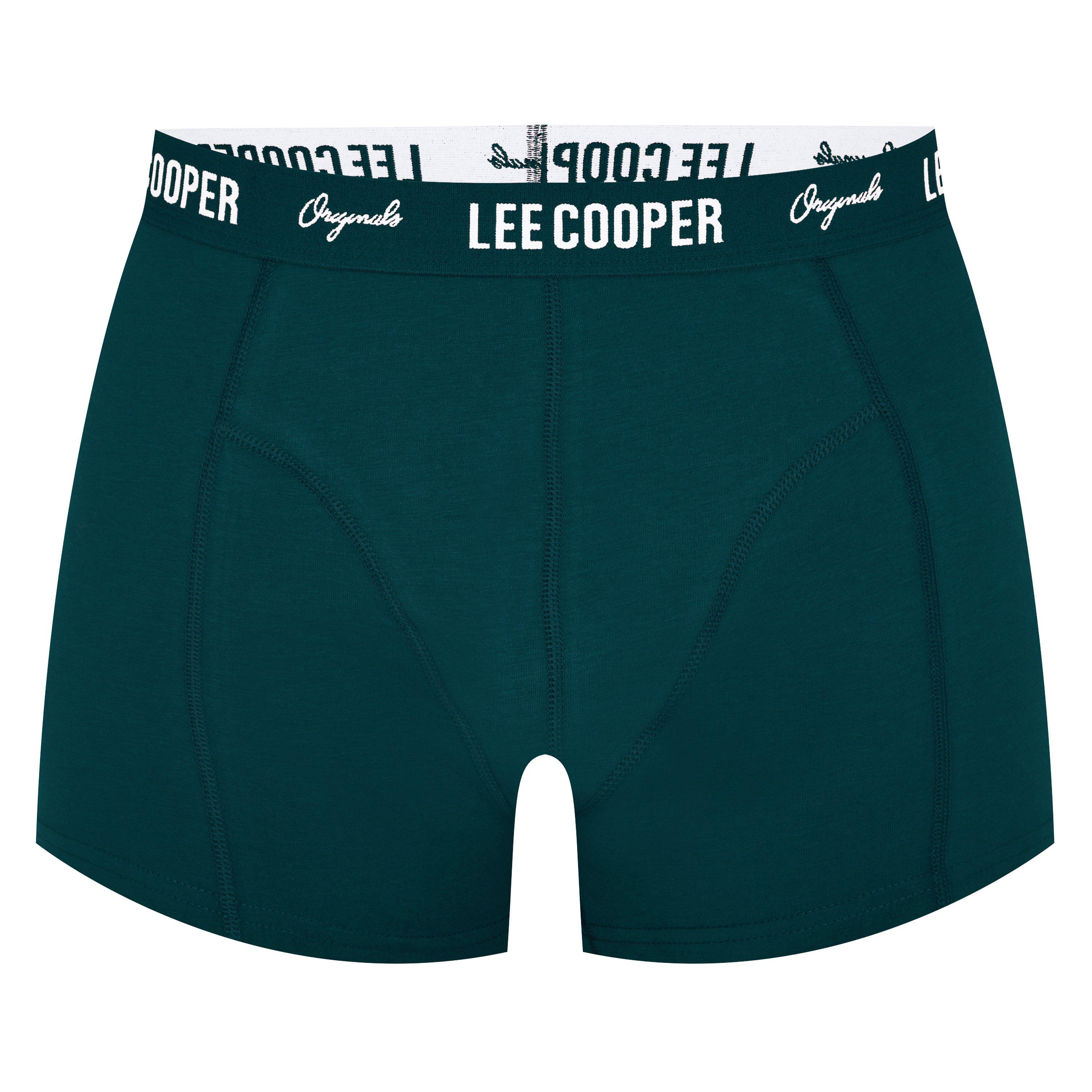 Lot De 6 Boxers Homme Lee Cooper - Coton 95%, Coupe Classique élastique, Couleurs Assorties (noir, Bleu Marine, Gris) - Tailles M à XXL