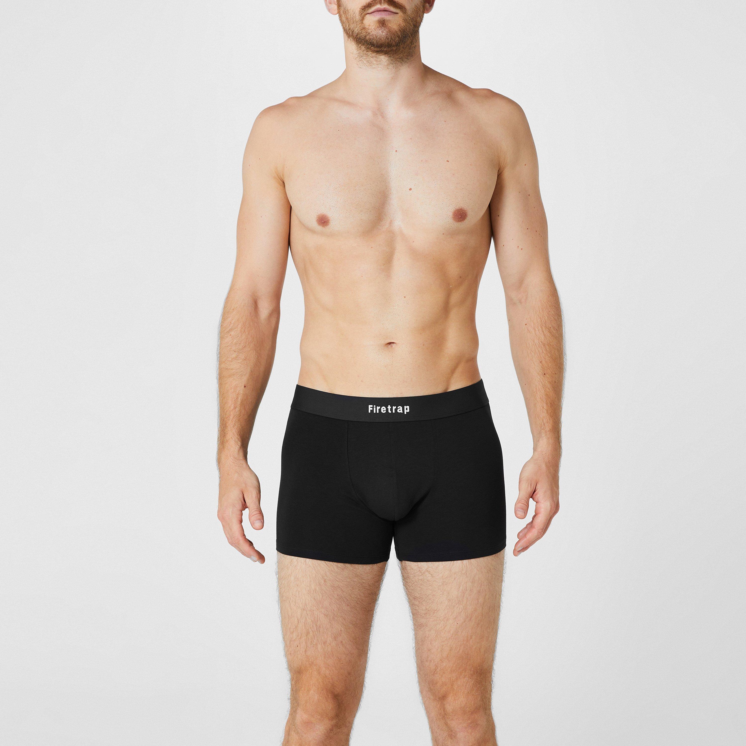 Black / Black - Firetrap - 2 Pack Trunks Mens - 2