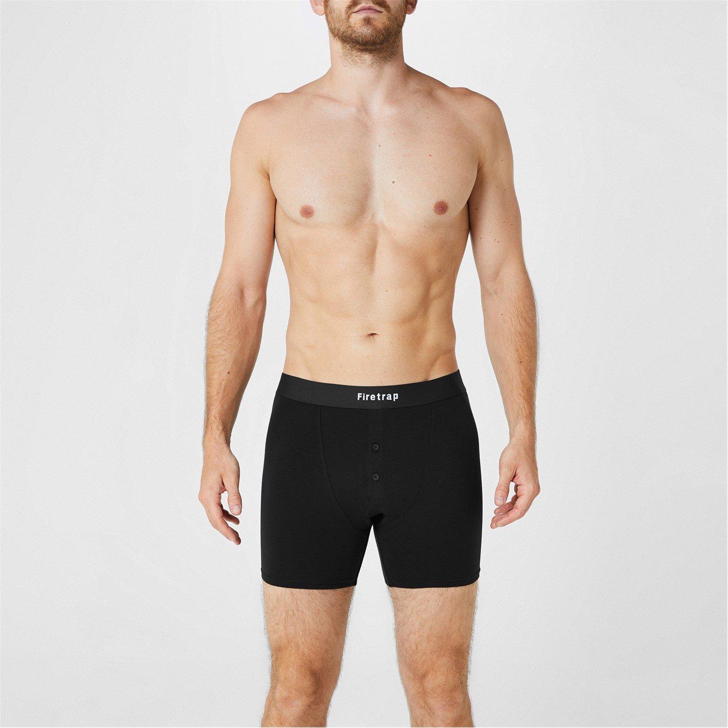 Black/Black - Firetrap - 2 Pack Boxers - 2