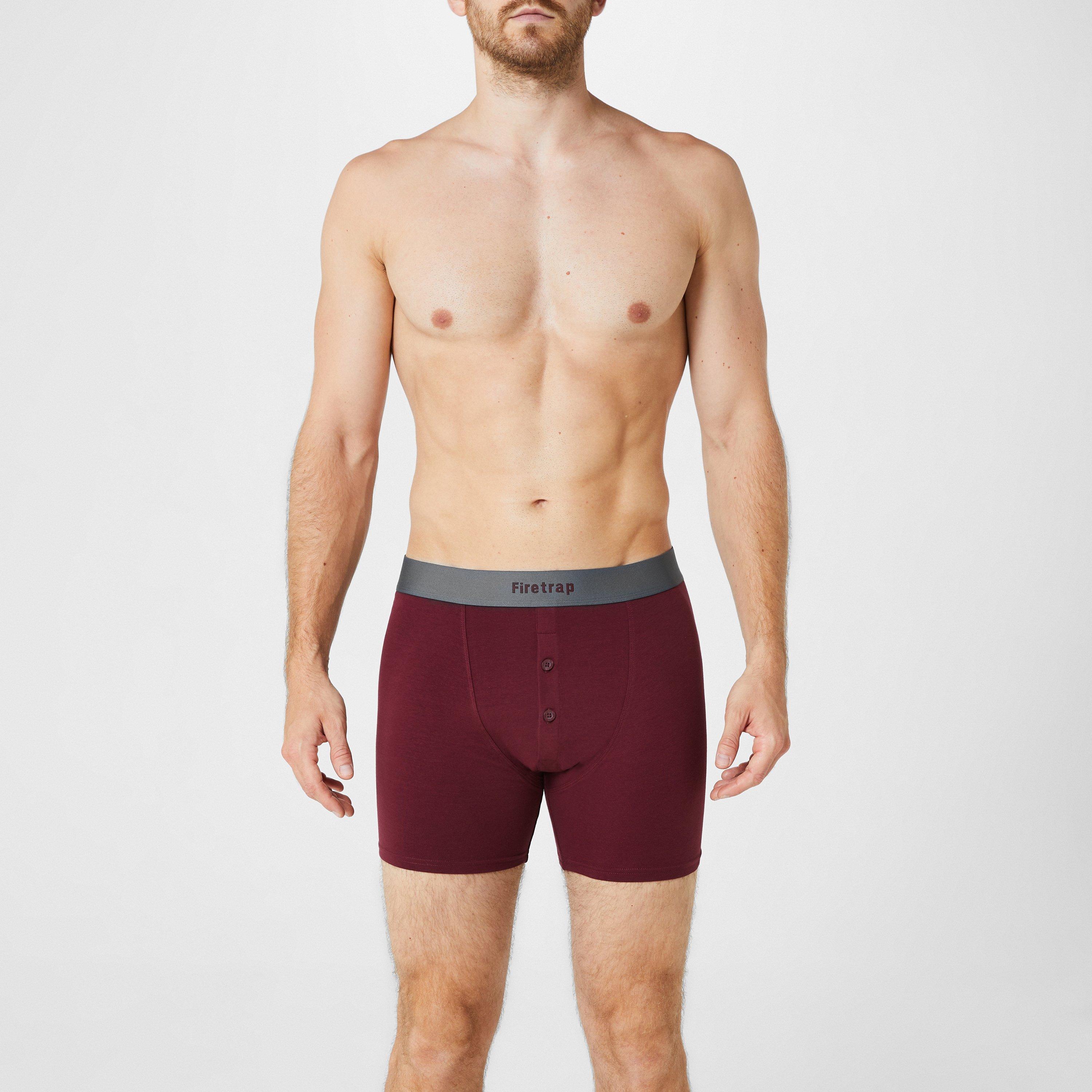 Grå / Vin - Firetrap - 2 Pack Boxers - 2