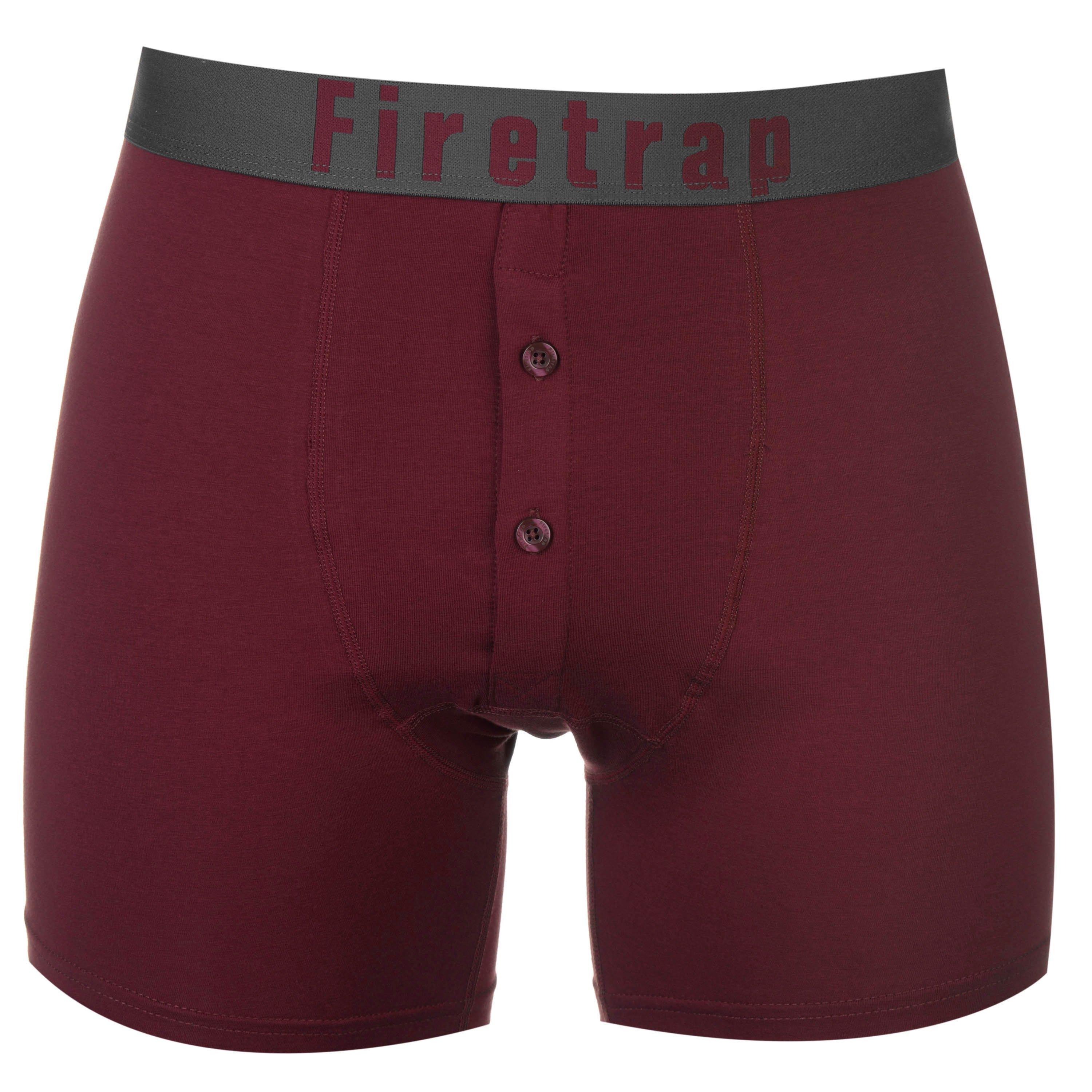 Grå / Vin - Firetrap - 2 Pack Boxers - 9