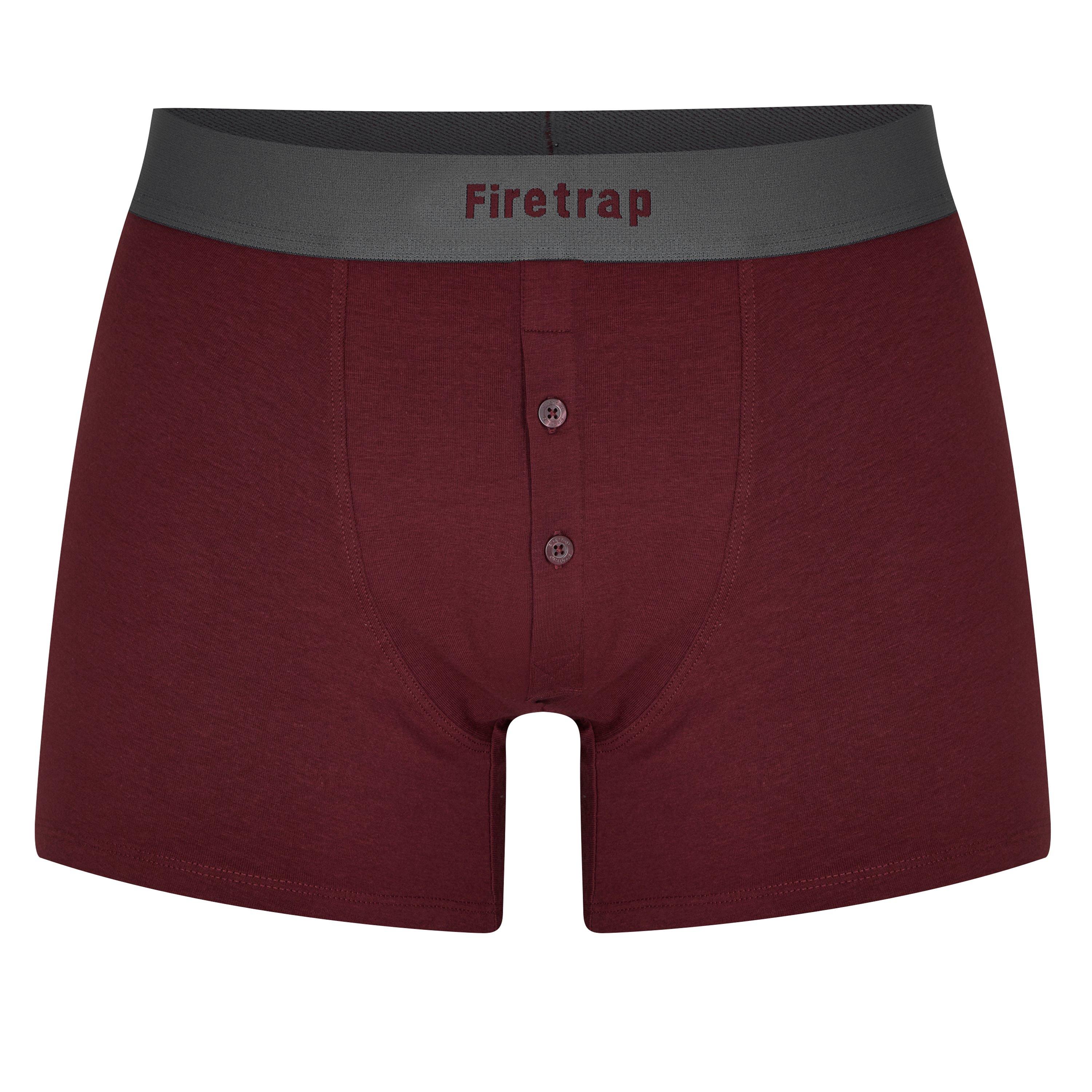 Grå / Vin - Firetrap - 2 Pack Boxers - 6