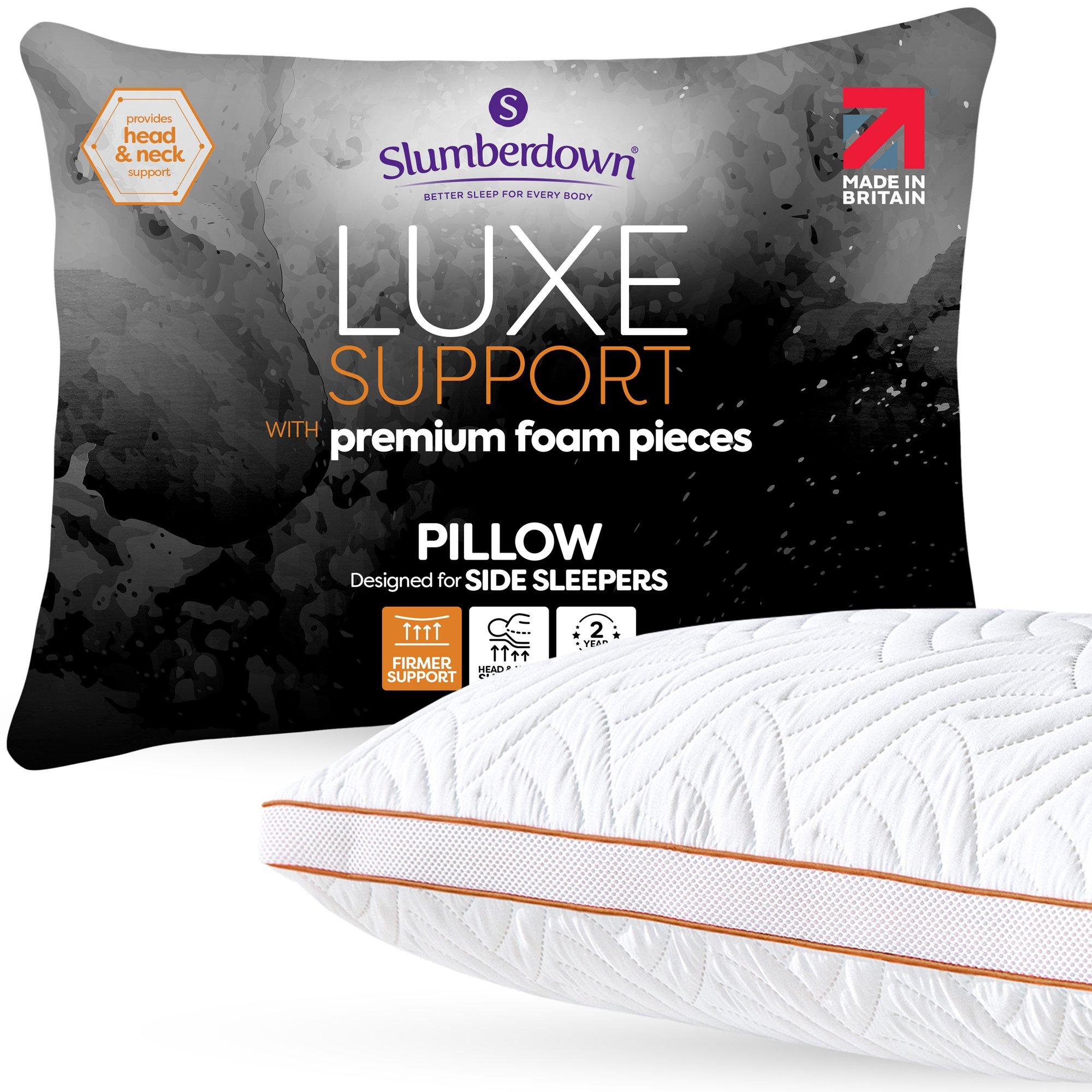 White - Slumberdown - Memory Luxe Firm Support Pillow - 1