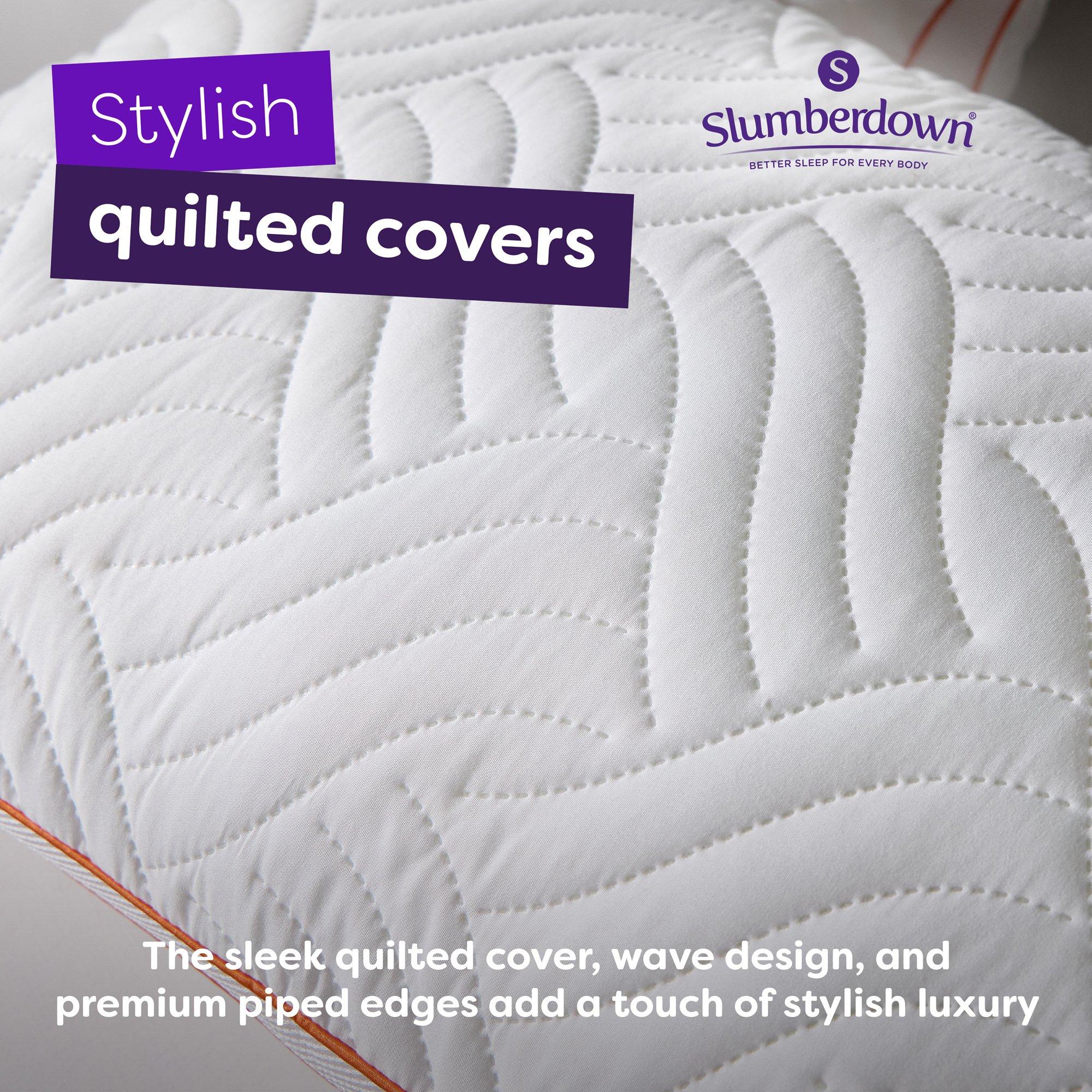 White - Slumberdown - Memory Luxe Firm Support Pillow - 4