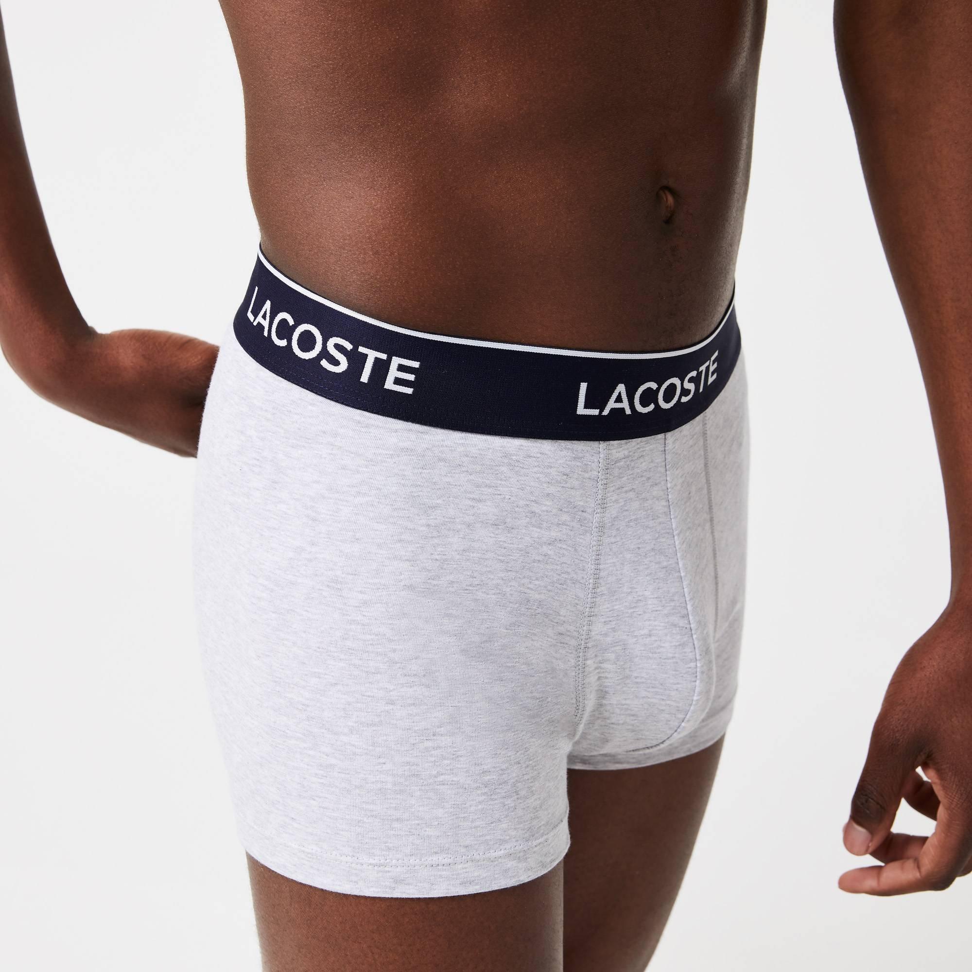 Grey - Lacoste - 3 Pack Boxer Shorts - 2