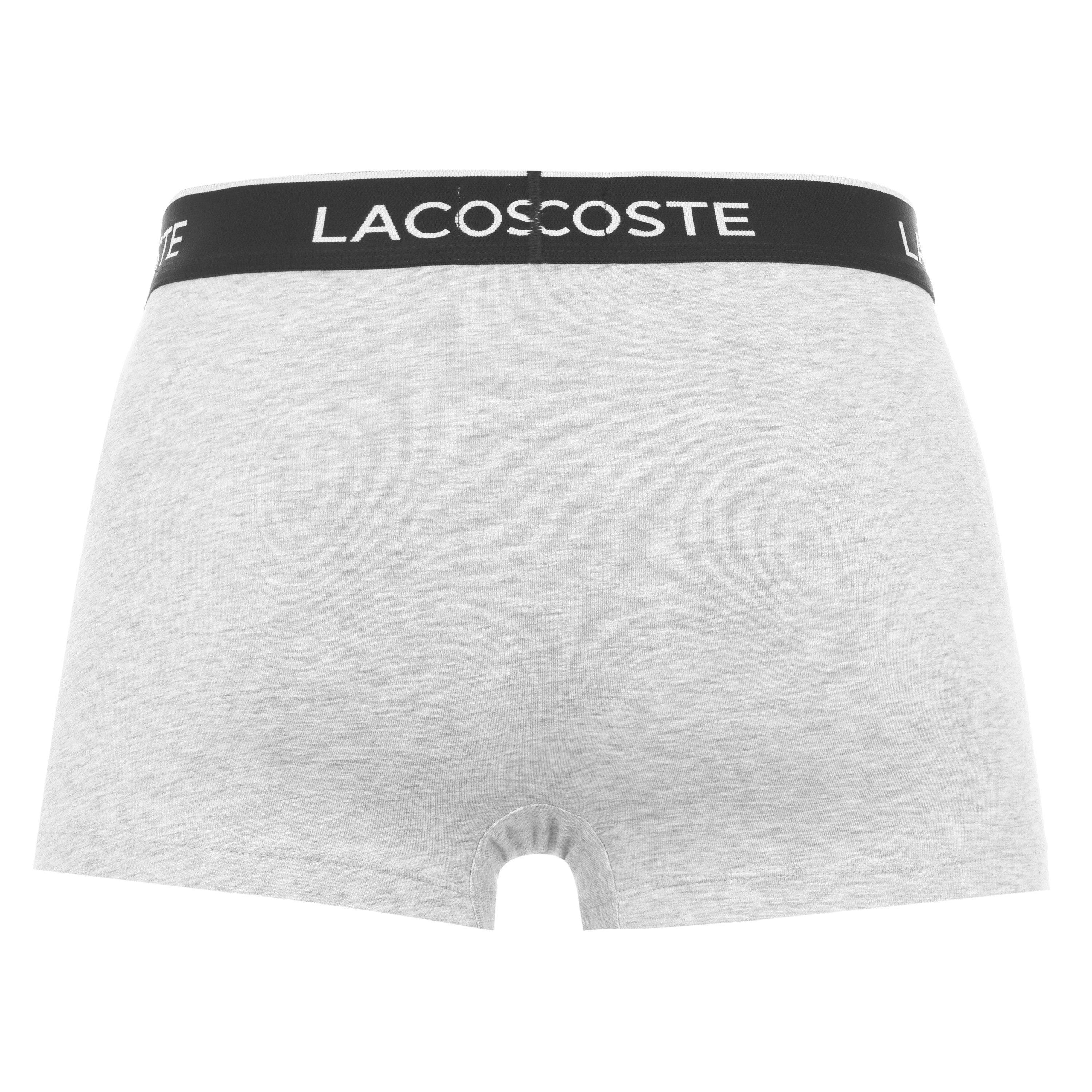 Grey - Lacoste - 3 Pack Boxer Shorts - 6