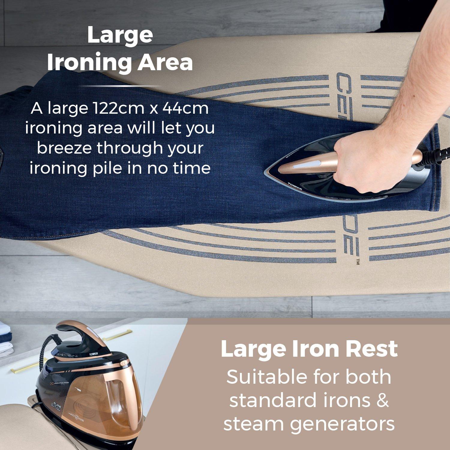 None - Tower - T873001MSH Latte Pro Oversize Ironing Board - 3