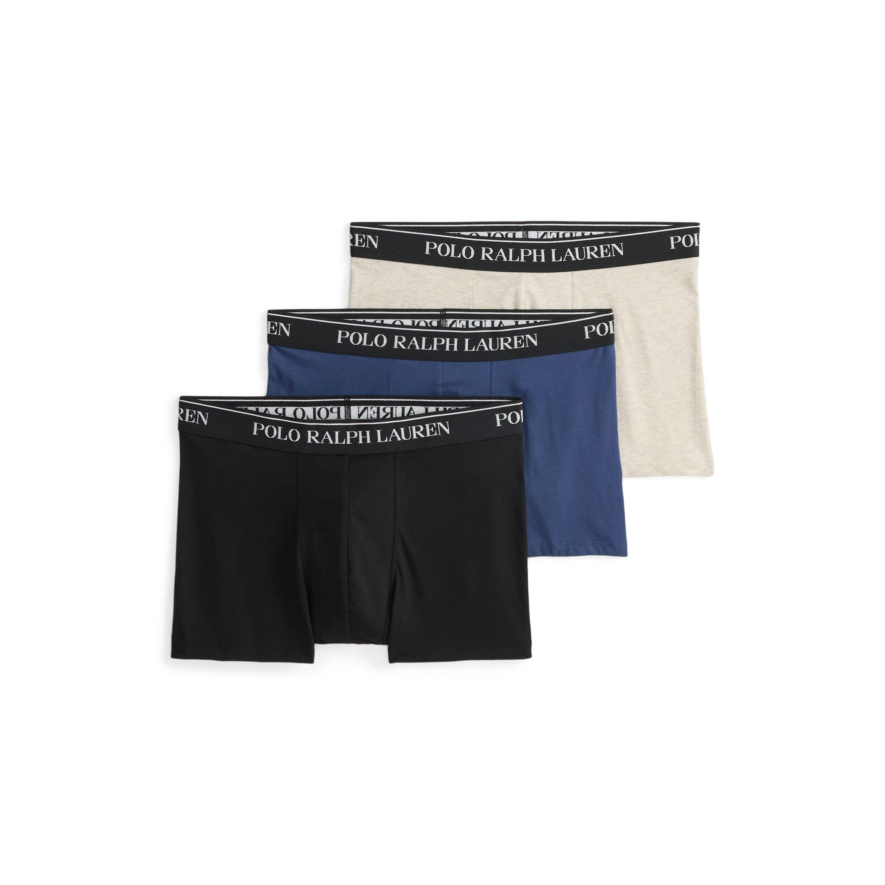 Polo Ralph Lauren Men's Nvy/Gry/Blk 3-Pack Cotton Trunks - 2X Large