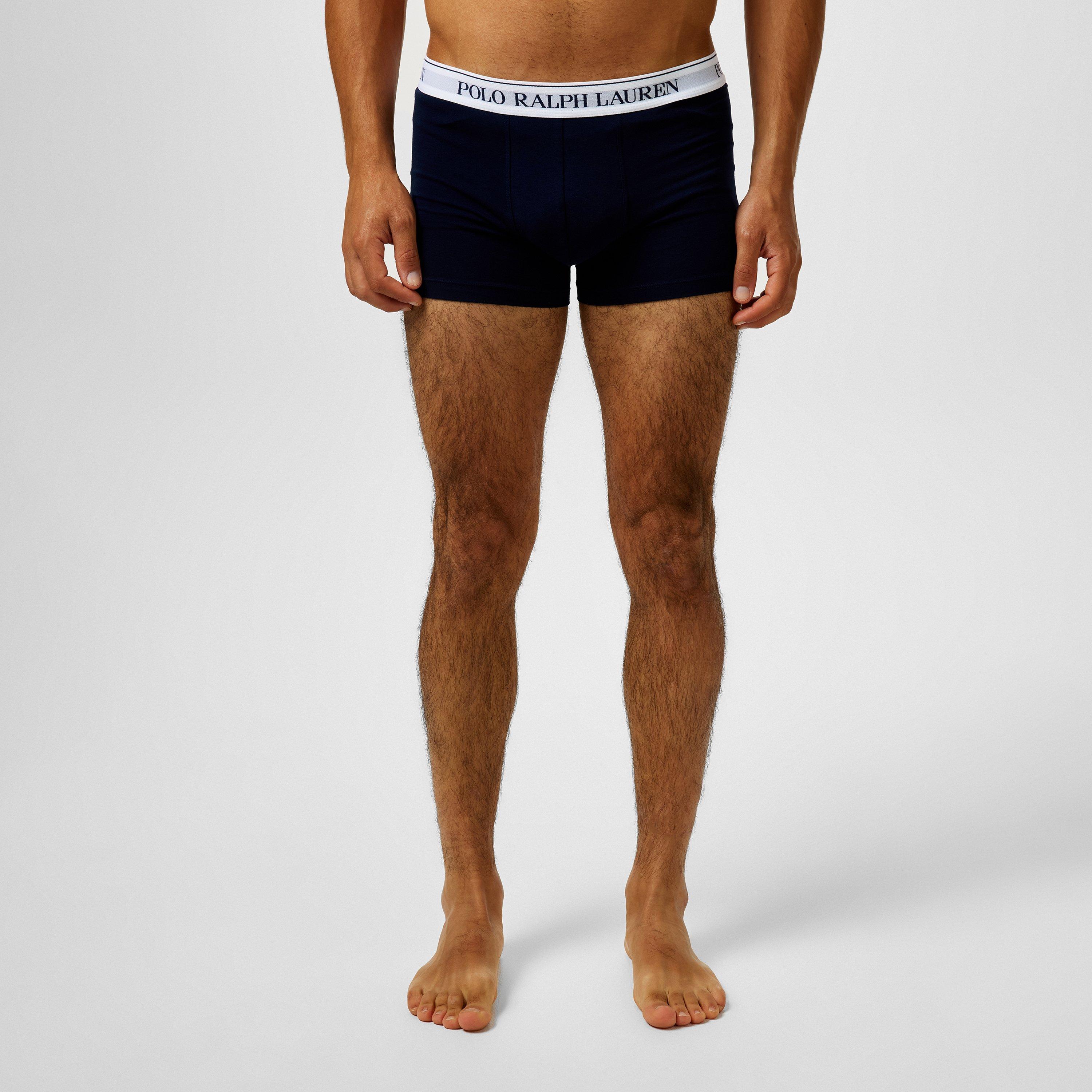 Navy/AOP/Navy - Polo Ralph Lauren - Men's 3-Pack Cotton Trunks - 3