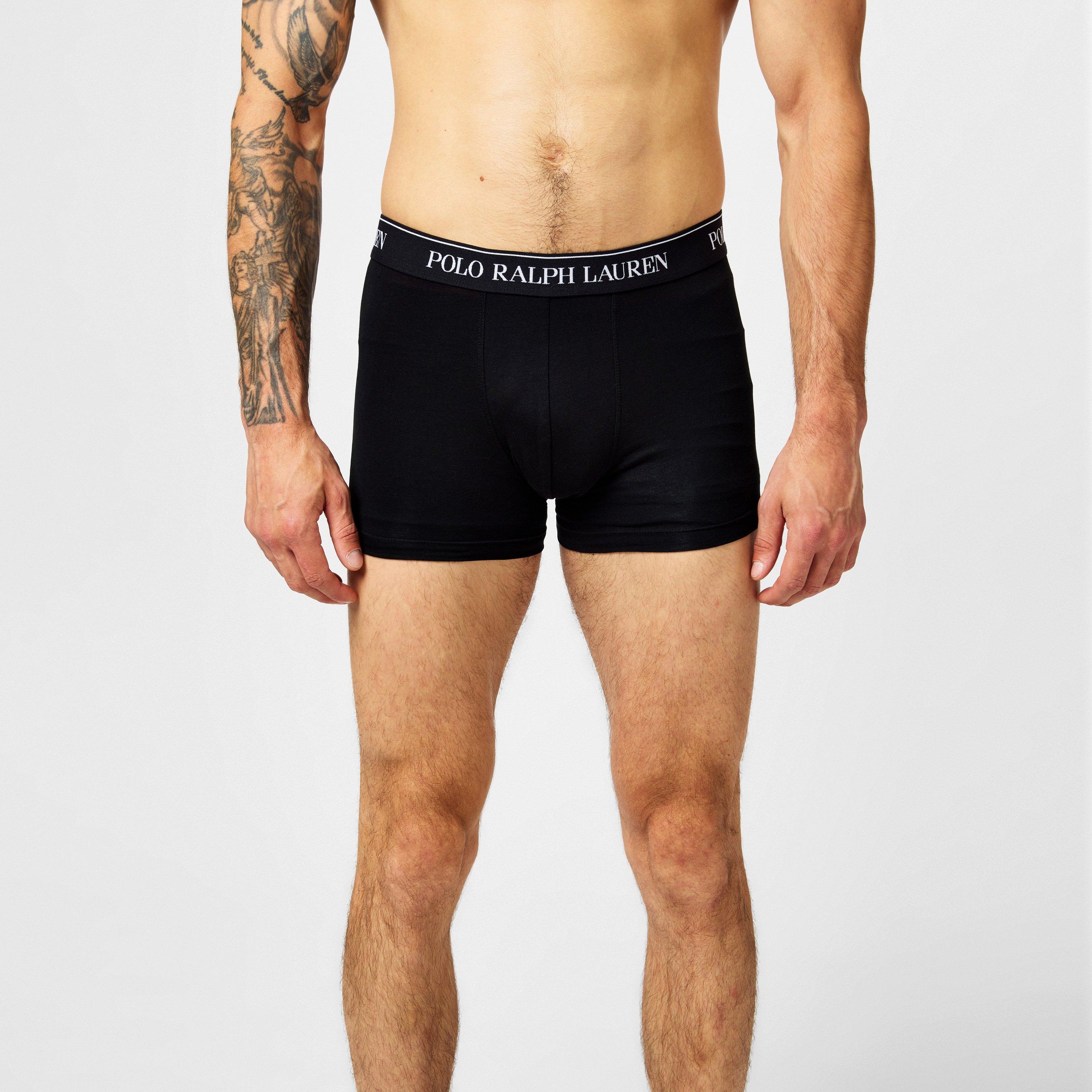 Blck/White/Grey - Polo Ralph Lauren - Men's 3-Pack Cotton Trunks - 2