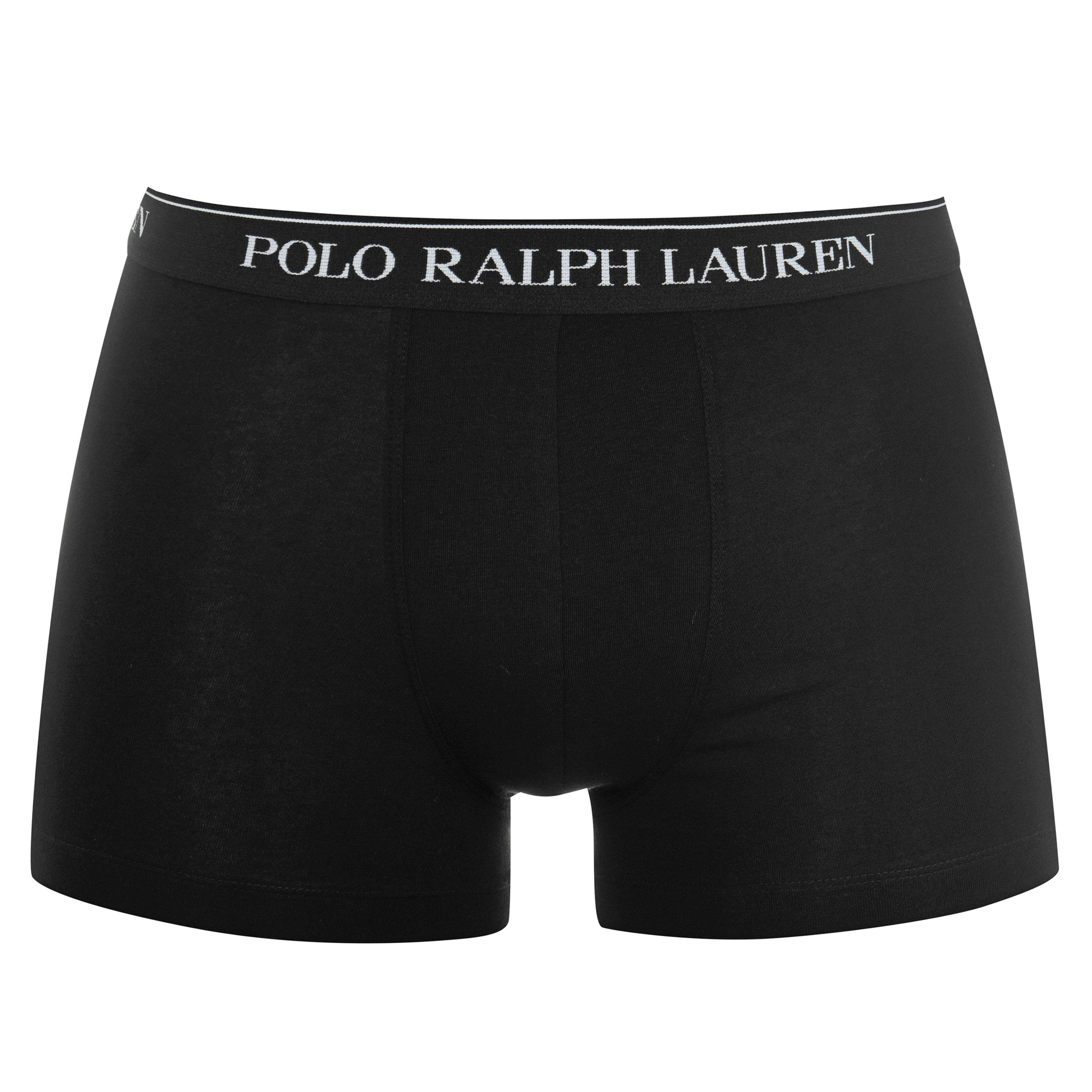 Blck/White/Grey - Polo Ralph Lauren - Men's 3-Pack Cotton Trunks - 6