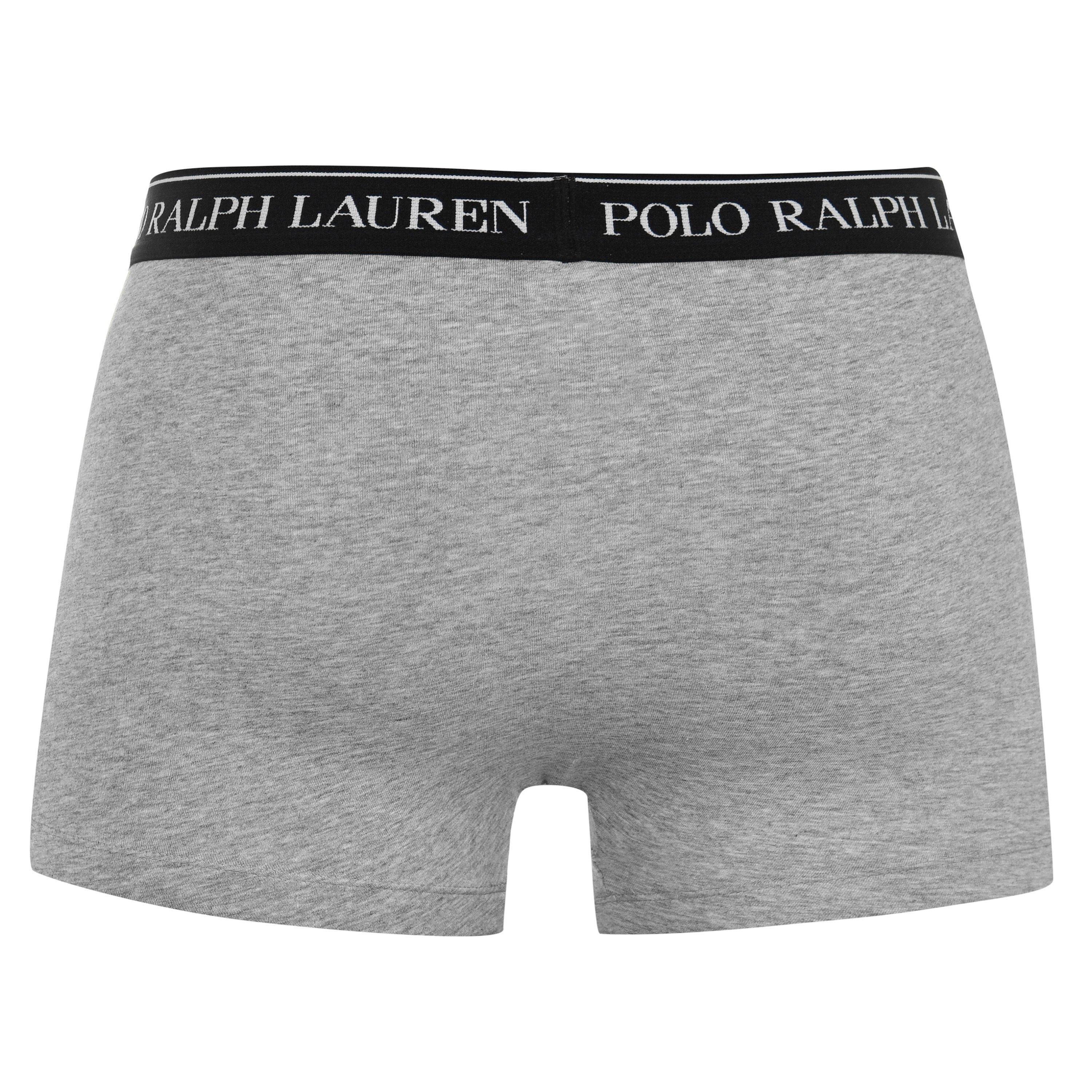 Blck/White/Grey - Polo Ralph Lauren - Men's 3-Pack Cotton Trunks - 9