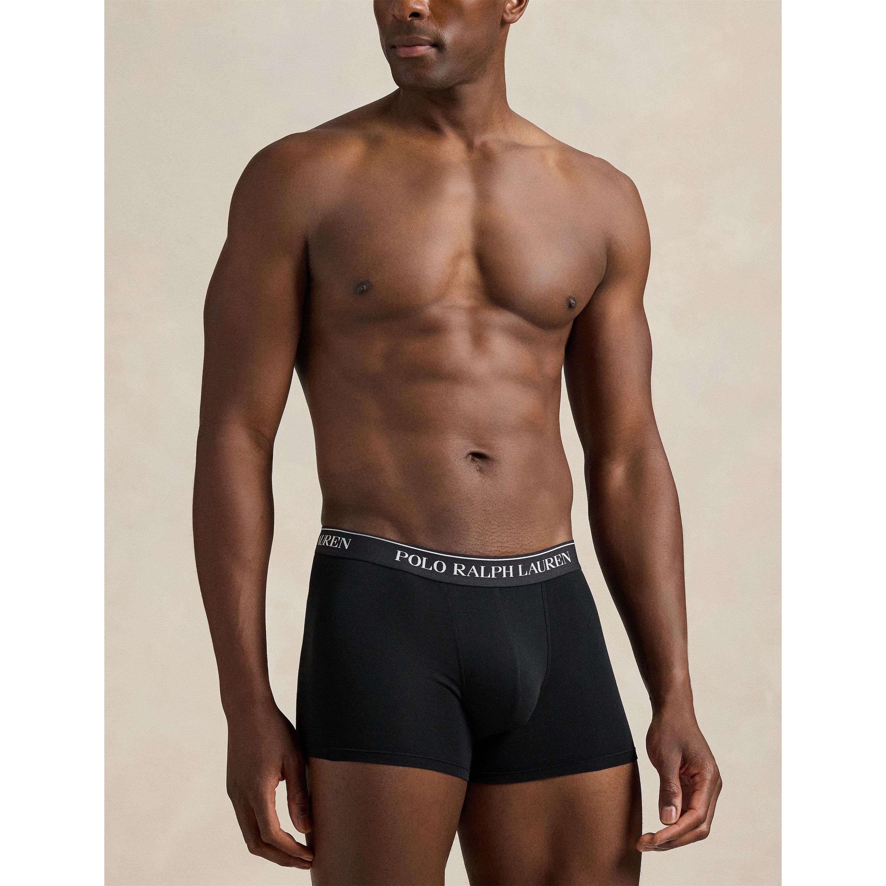 Blck/White/Grey - Polo Ralph Lauren - Men's 3-Pack Cotton Trunks - 6