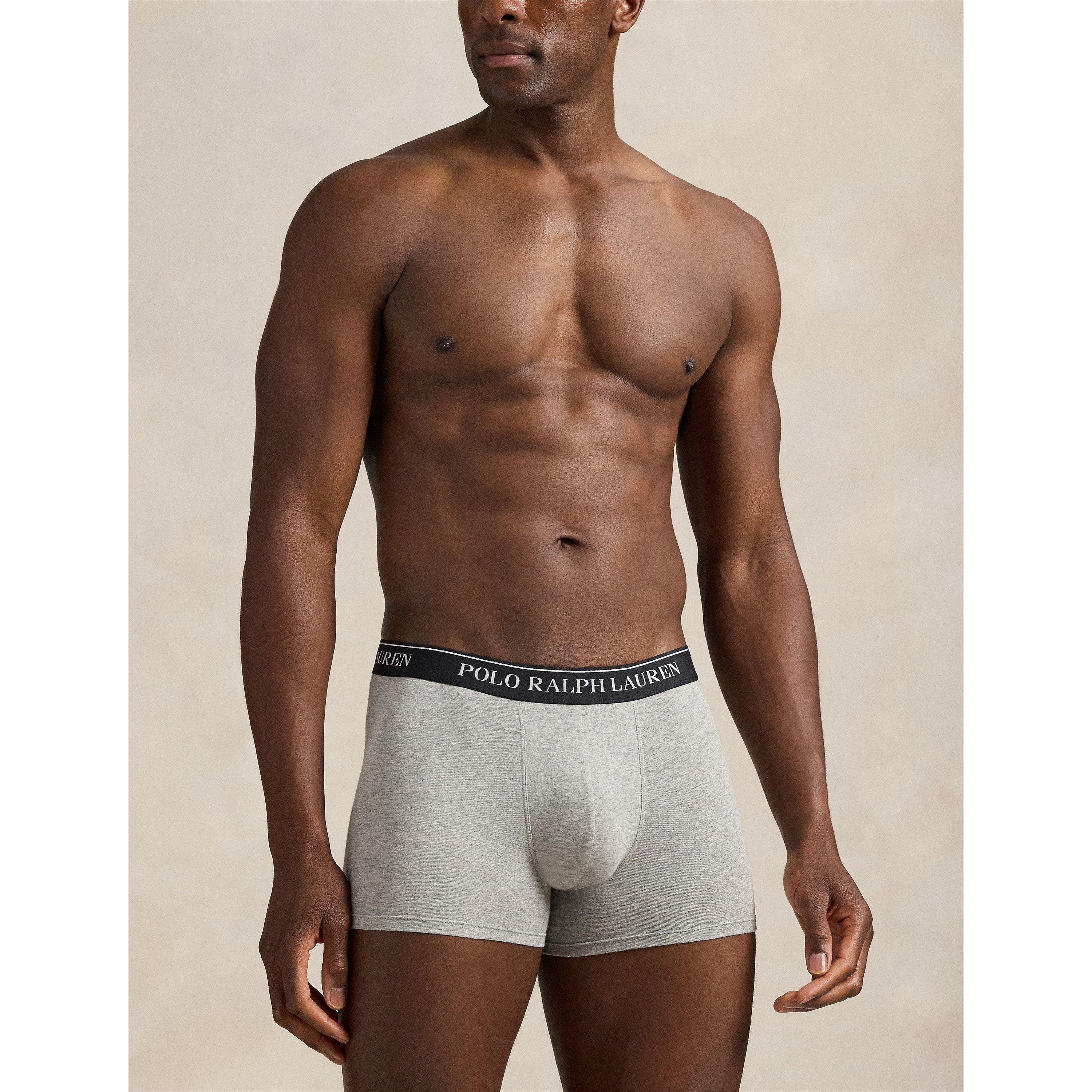 Blck/White/Grey - Polo Ralph Lauren - Men's 3-Pack Cotton Trunks - 7