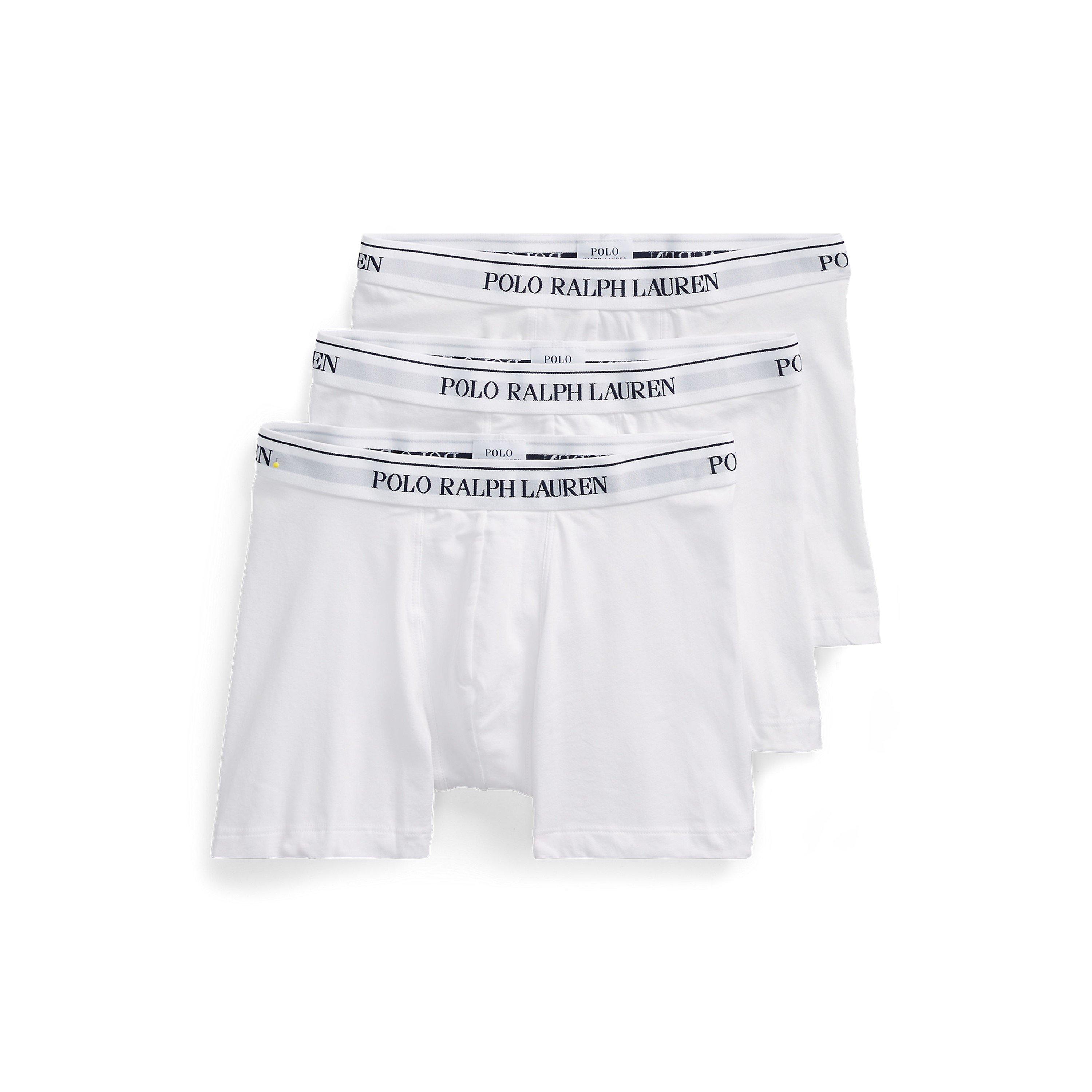 Polo Ralph Lauren Men's 3-Pack Boxer Briefs - White - Medium