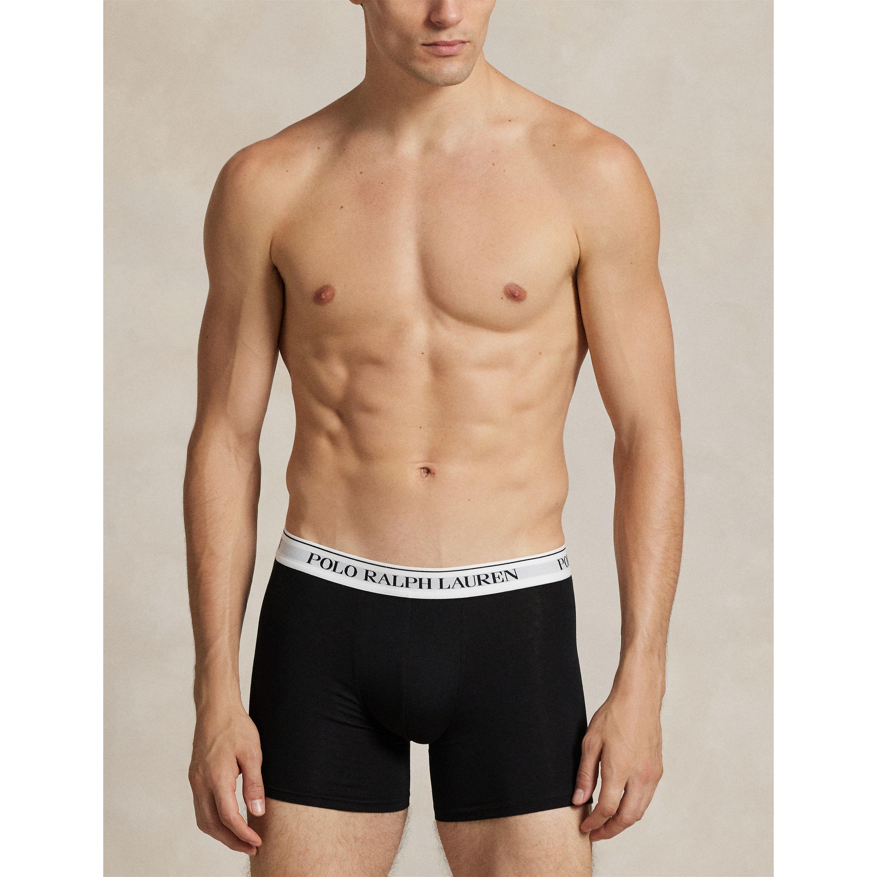 Blu/Wht/Blk - Polo Ralph Lauren - Mens 3-Pack Boxer Briefs - 7