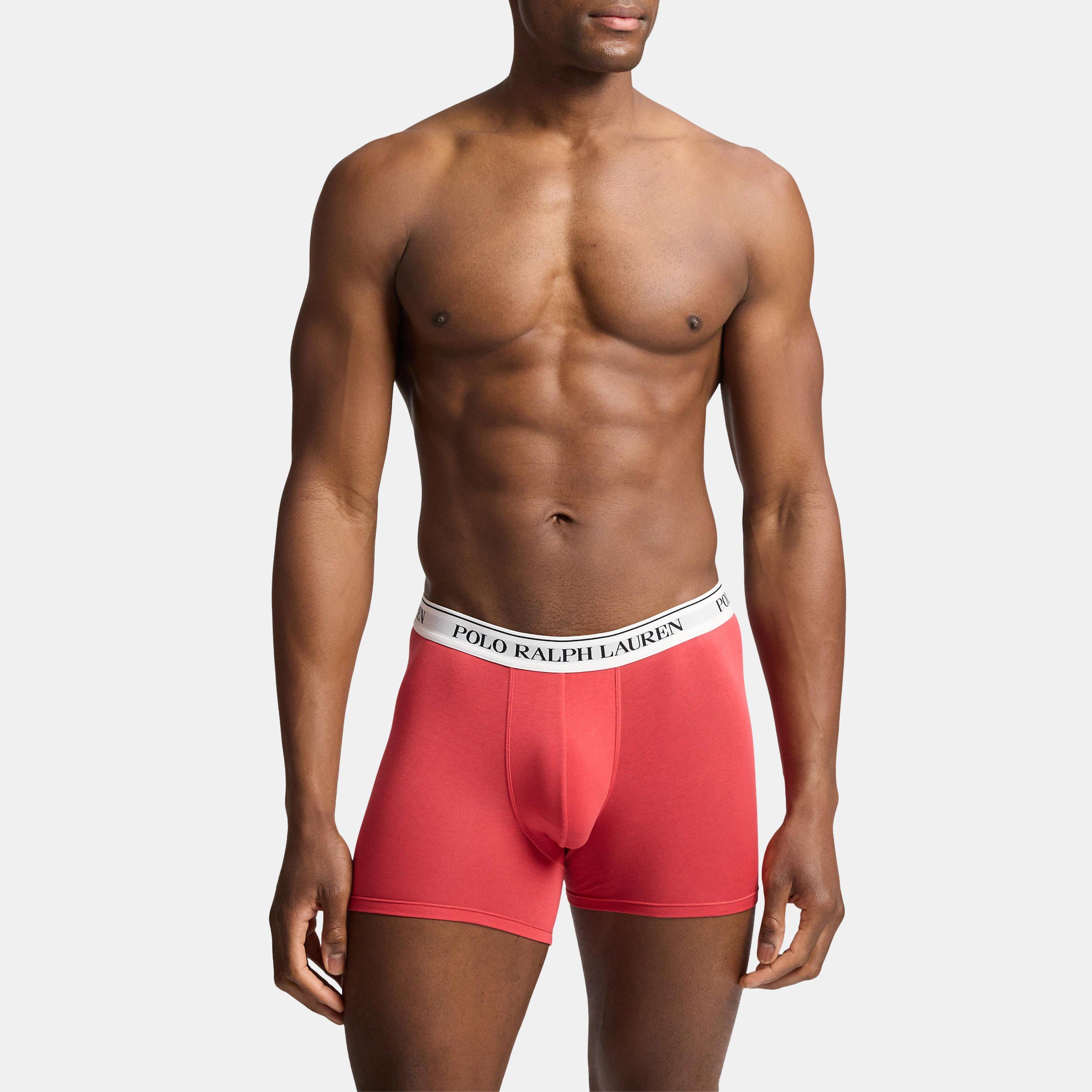 Blk/Blu/Red - Polo Ralph Lauren - Mens 3-Pack Boxer Briefs - 3