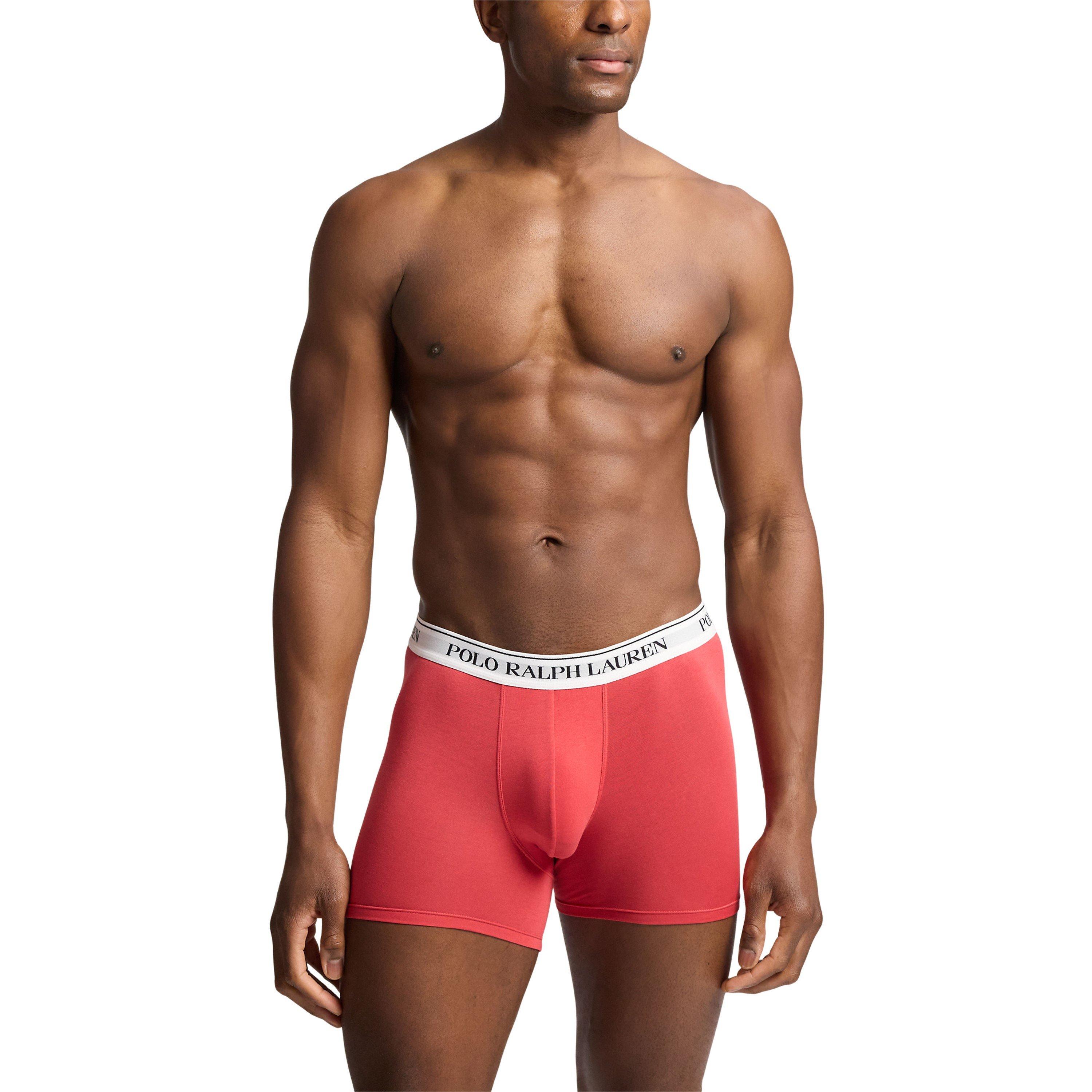 Blk/Blu/Red - Polo Ralph Lauren - Mens 3-Pack Boxer Briefs - 6