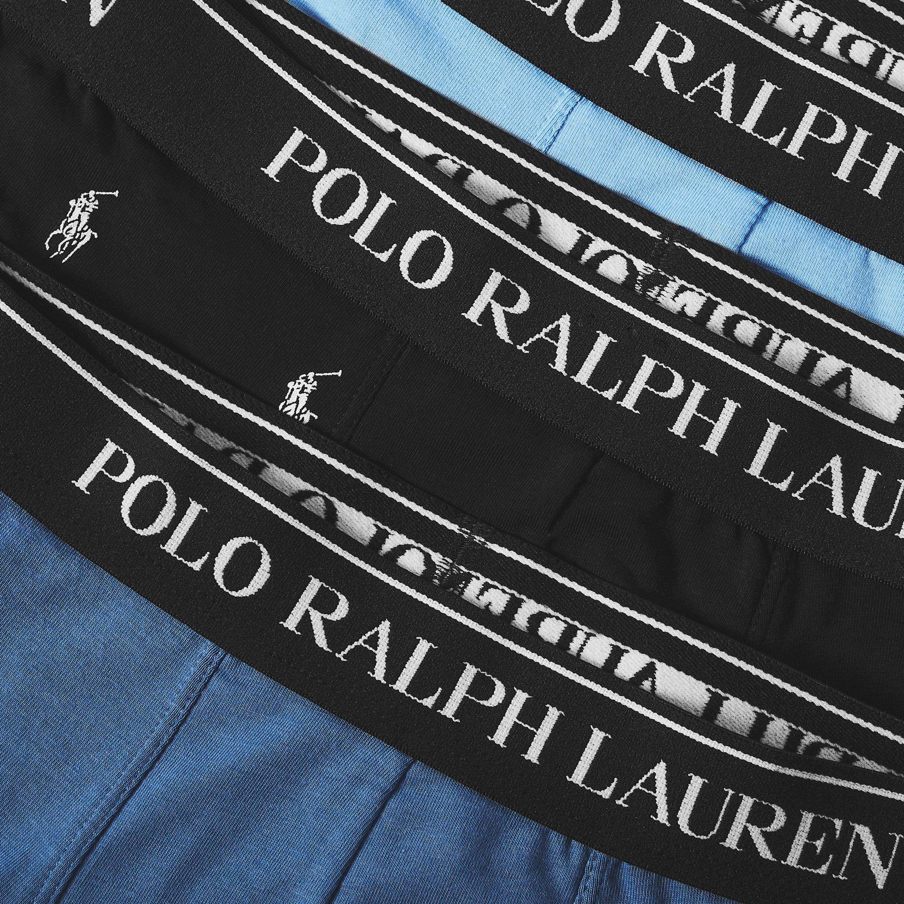 Blue/Blue/AOP - Polo Ralph Lauren - Mens 3-Pack Boxer Briefs - 3